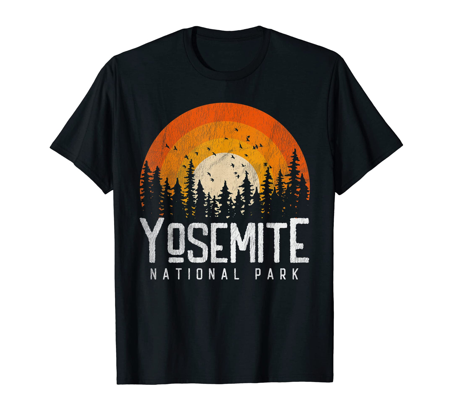Yosemite Us National Park 70S 80S T-Shirt - Fun Novelty Design for Adults - T-Shirt, Sweatshirt, Hoodie