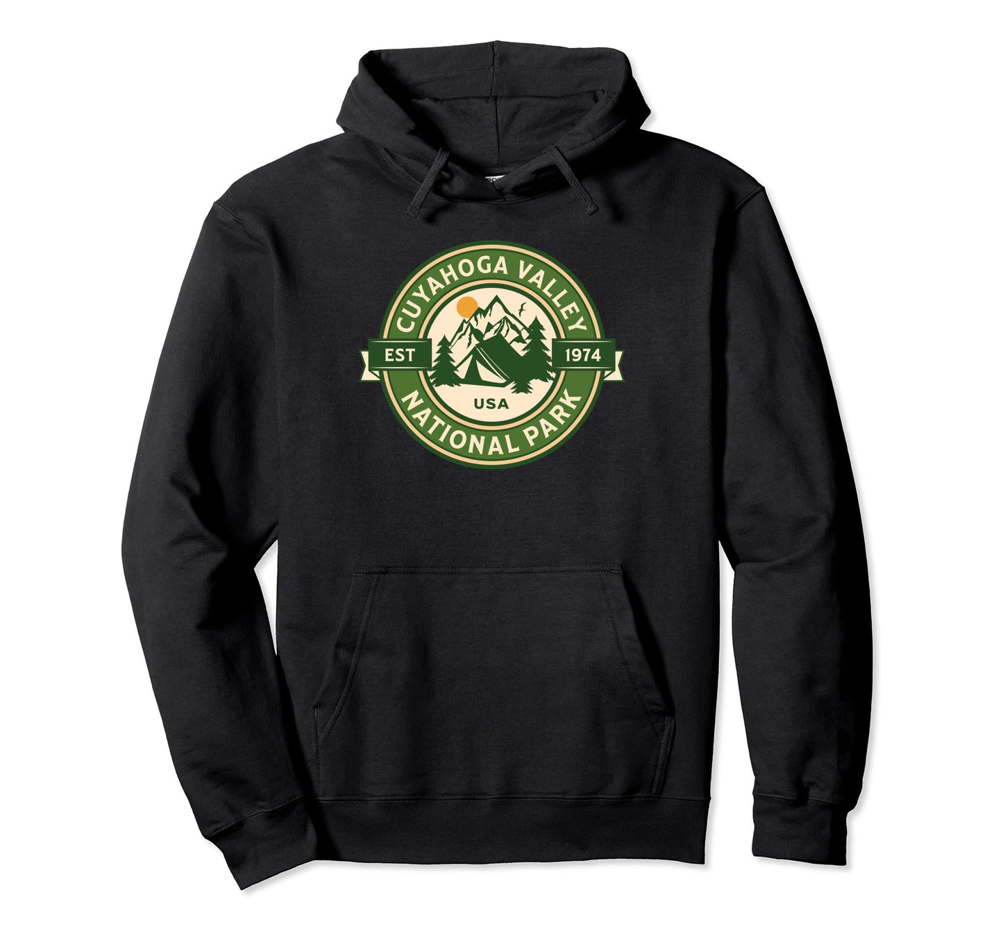 Cuyahoga Valley National Park Ohio Hoodie - Minimalist Print Men Women - T-Shirt, Sweatshirt, Hoodie