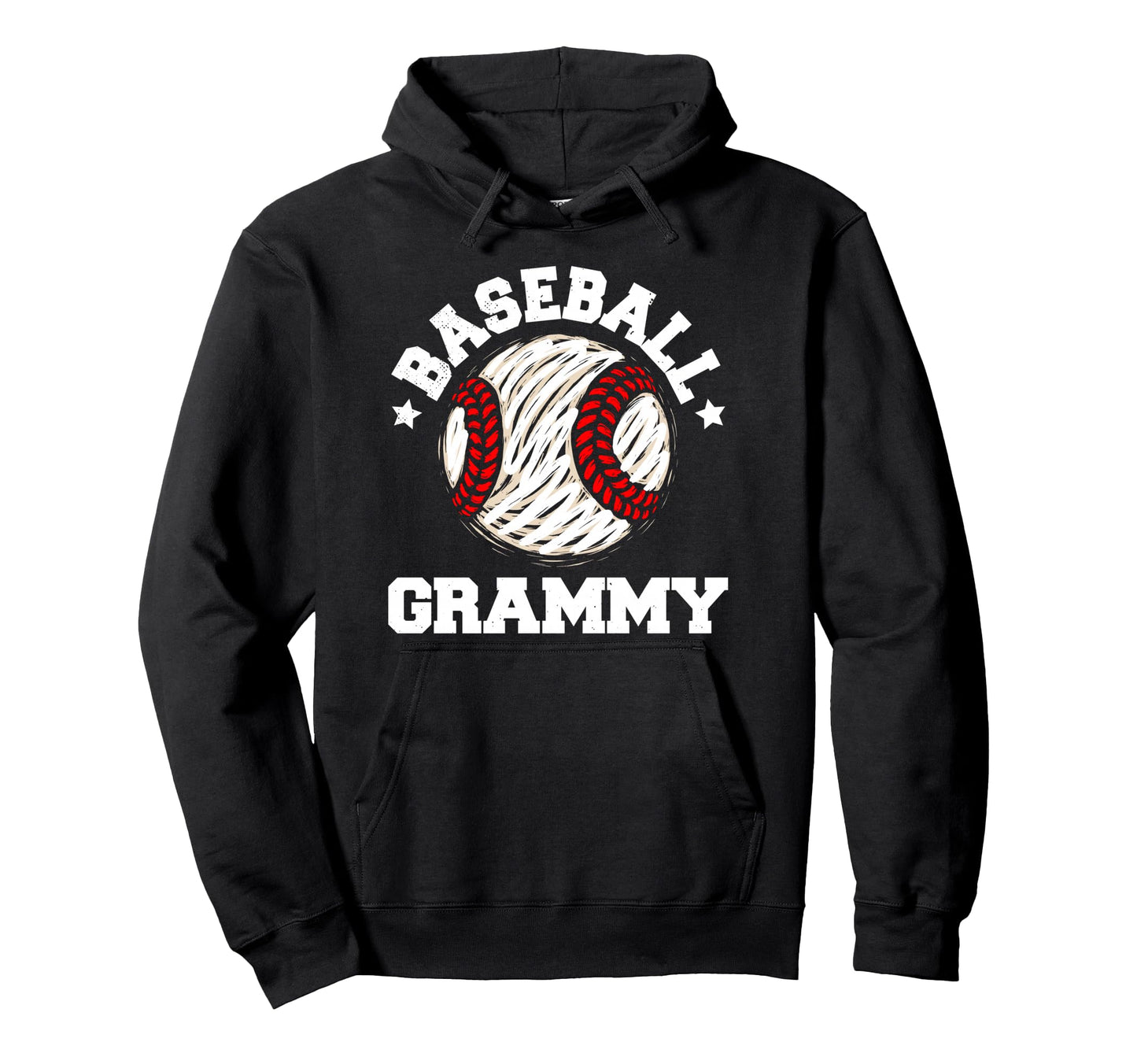 Baseball Grammy Distressed Funny Hoodie - Fun Novelty Design Unisex - T-Shirt, Sweatshirt, Hoodie