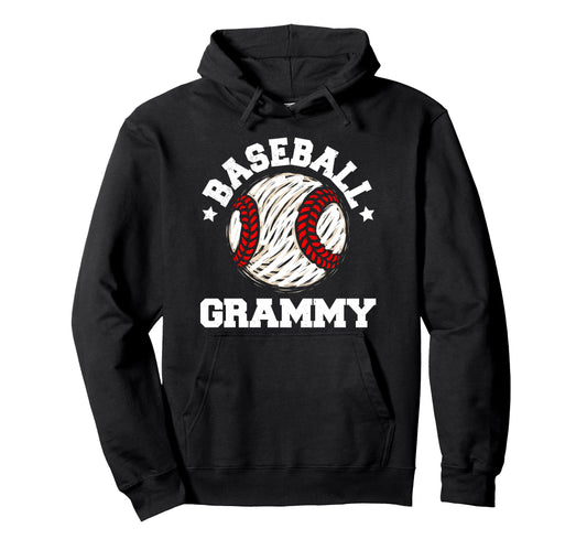 Baseball Grammy Distressed Funny Hoodie - Fun Novelty Design Unisex - T-Shirt, Sweatshirt, Hoodie