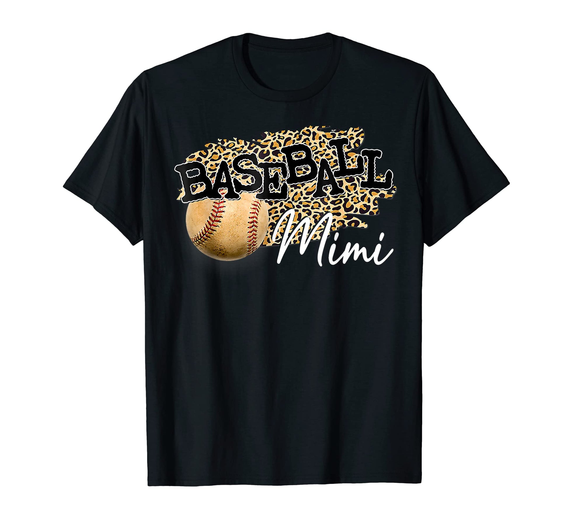Baseball Mimi Leopard Mothers Day T-Shirt - Unique Graphic Unisex - T-Shirt, Sweatshirt, Hoodie