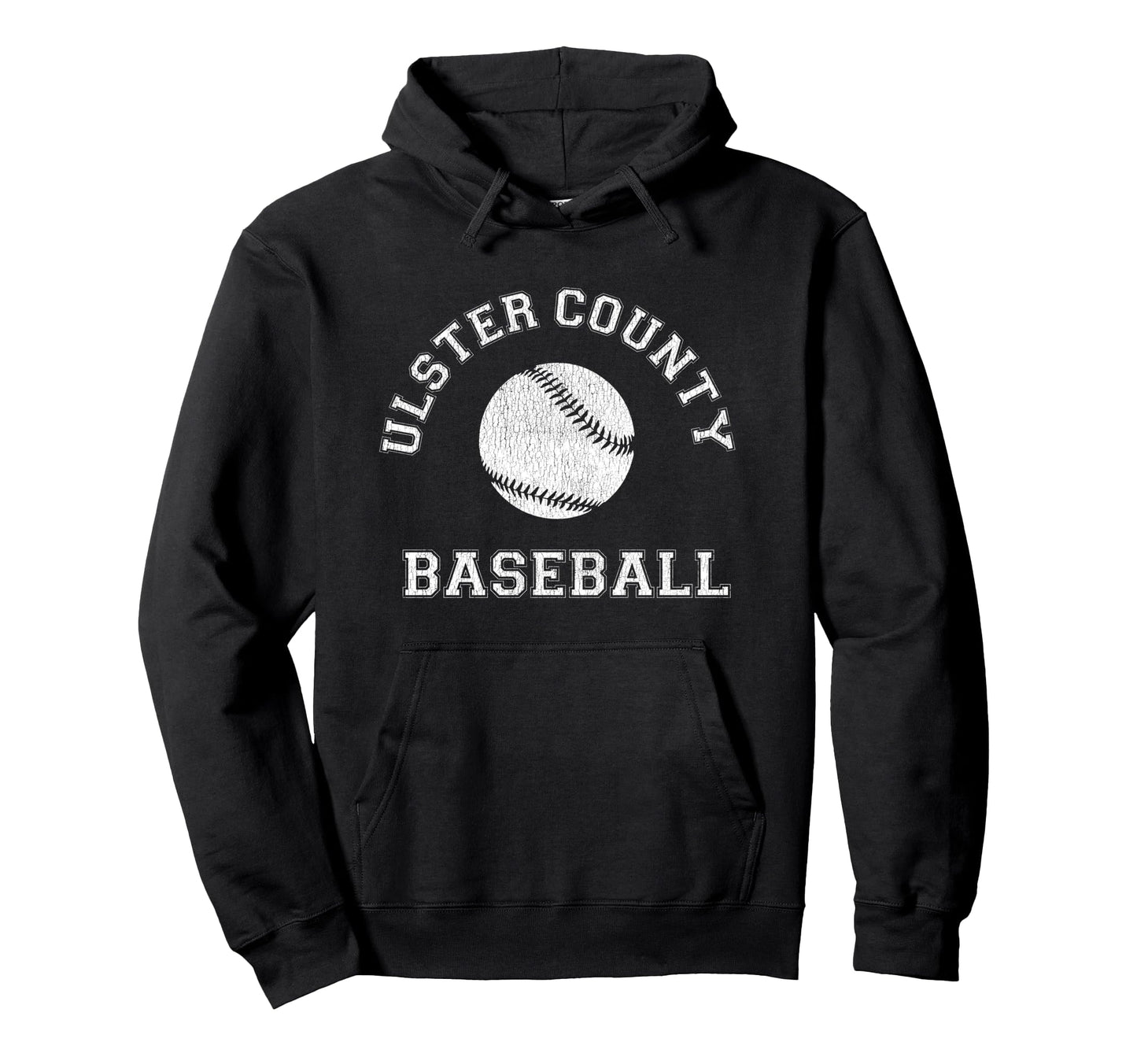 Ulster County Baseball Distressed Hoodie - Streetwear Style for Adults - T-Shirt, Sweatshirt, Hoodie