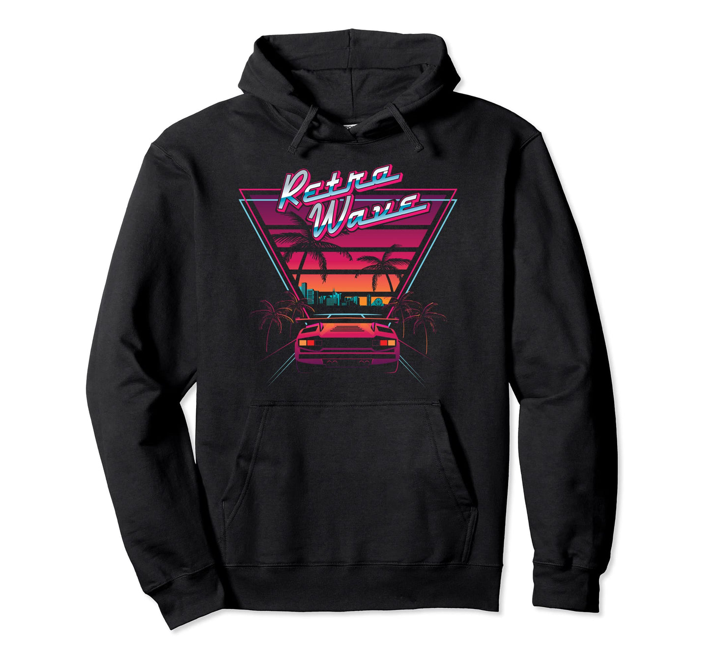 80S Retrowave Synthwave Love Wave Hoodie - Aesthetic Graphic Men Women - T-Shirt, Sweatshirt, Hoodie