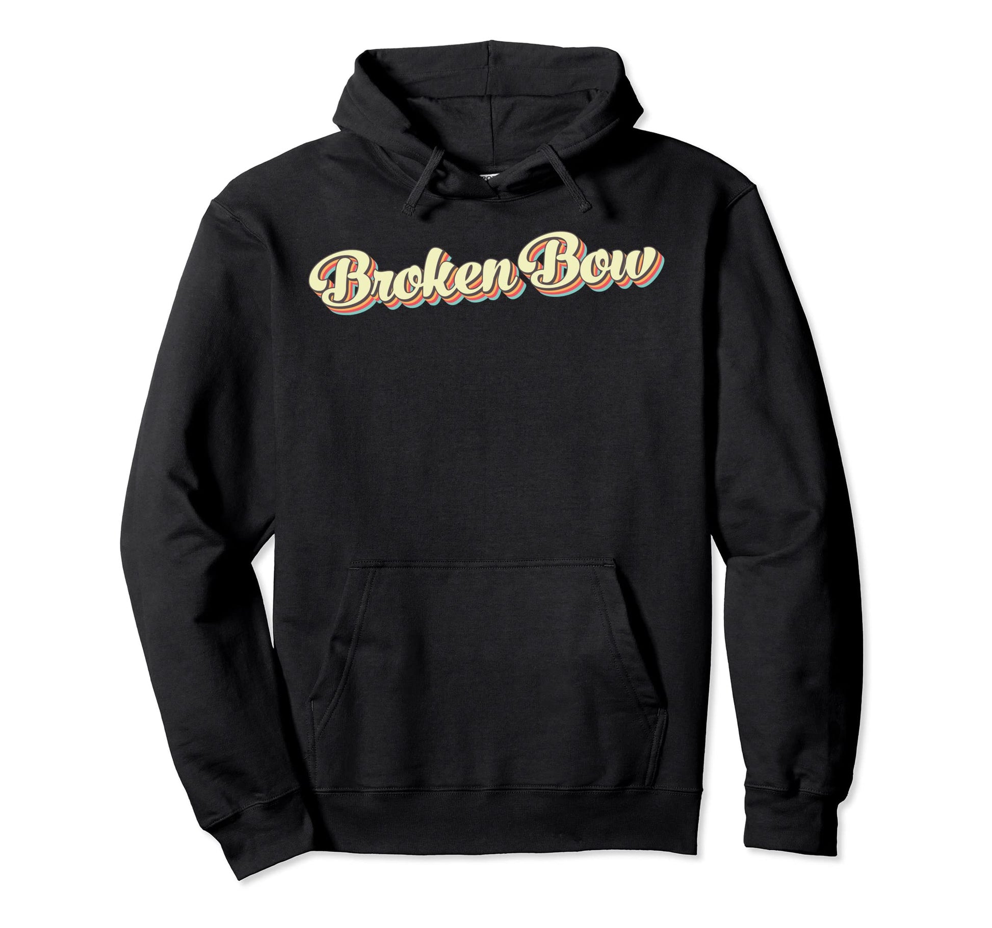 Broken Bow Art Baseball Font Hoodie - Casual Everyday Wear for Adults - T-Shirt, Sweatshirt, Hoodie