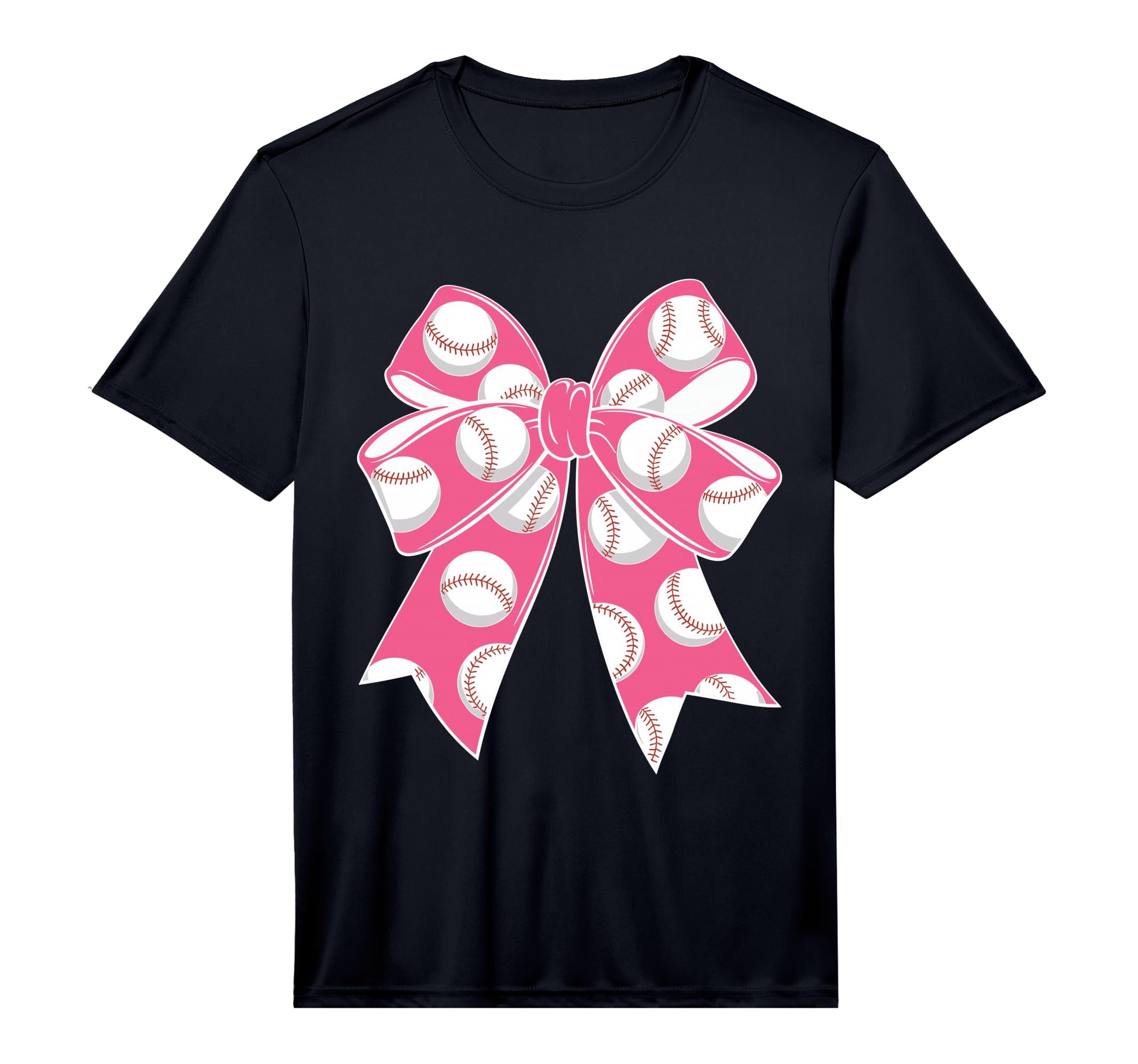 Baseball Coquette Bow Baseball Mom Mama T-Shirt - Unique Graphic Unisex - T-Shirt, Sweatshirt, Hoodie