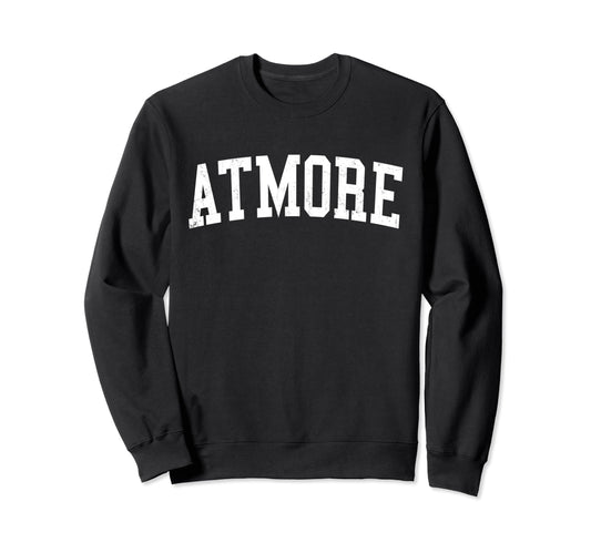 Atmore Al Distressed White Varsity Sweatshirt - Aesthetic Graphic Men Women - T-Shirt, Sweatshirt, Hoodie