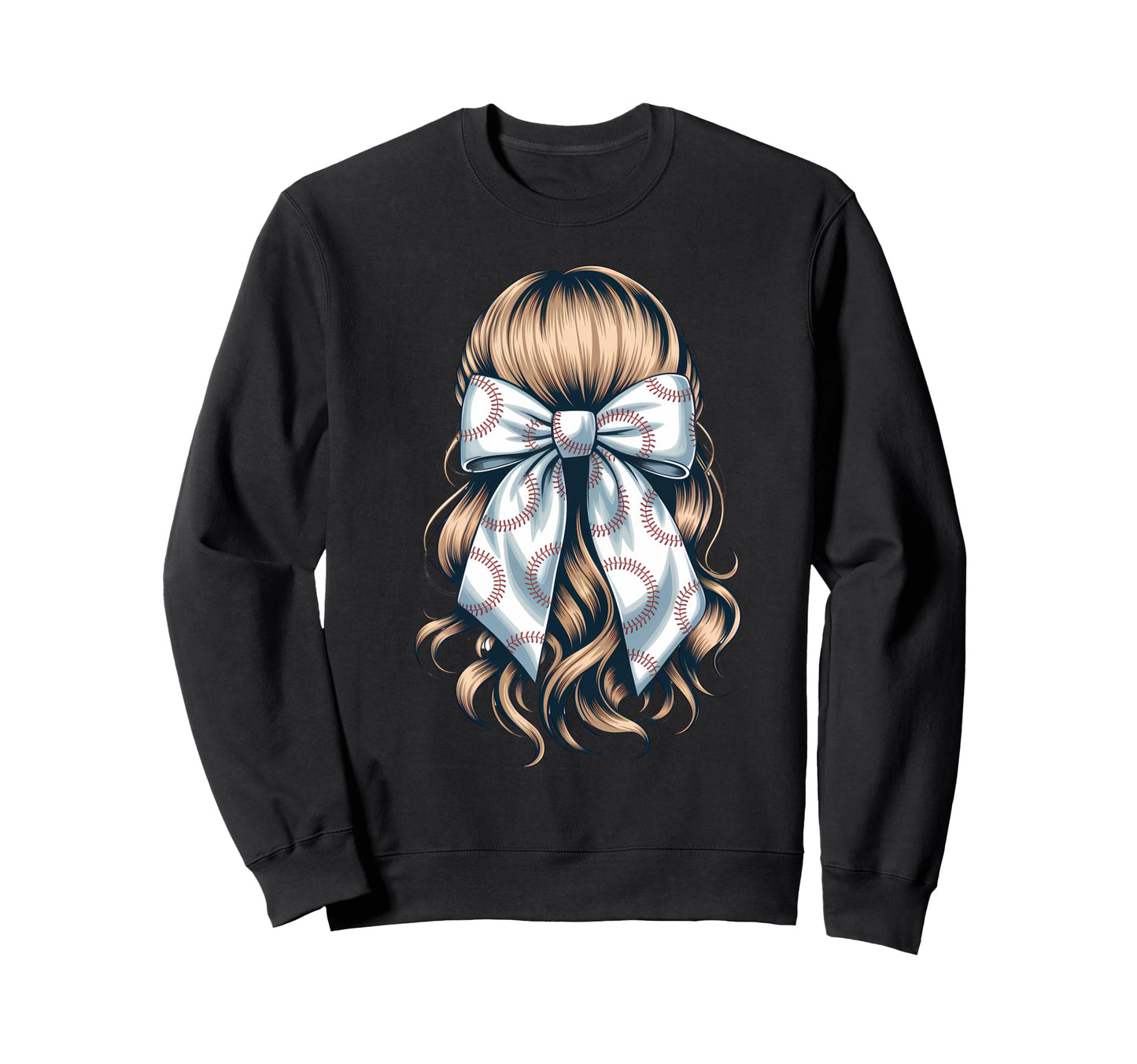 Baseball Coquette Bow Baseball Mom Sweatshirt - Graphic Print Unisex - T-Shirt, Sweatshirt, Hoodie