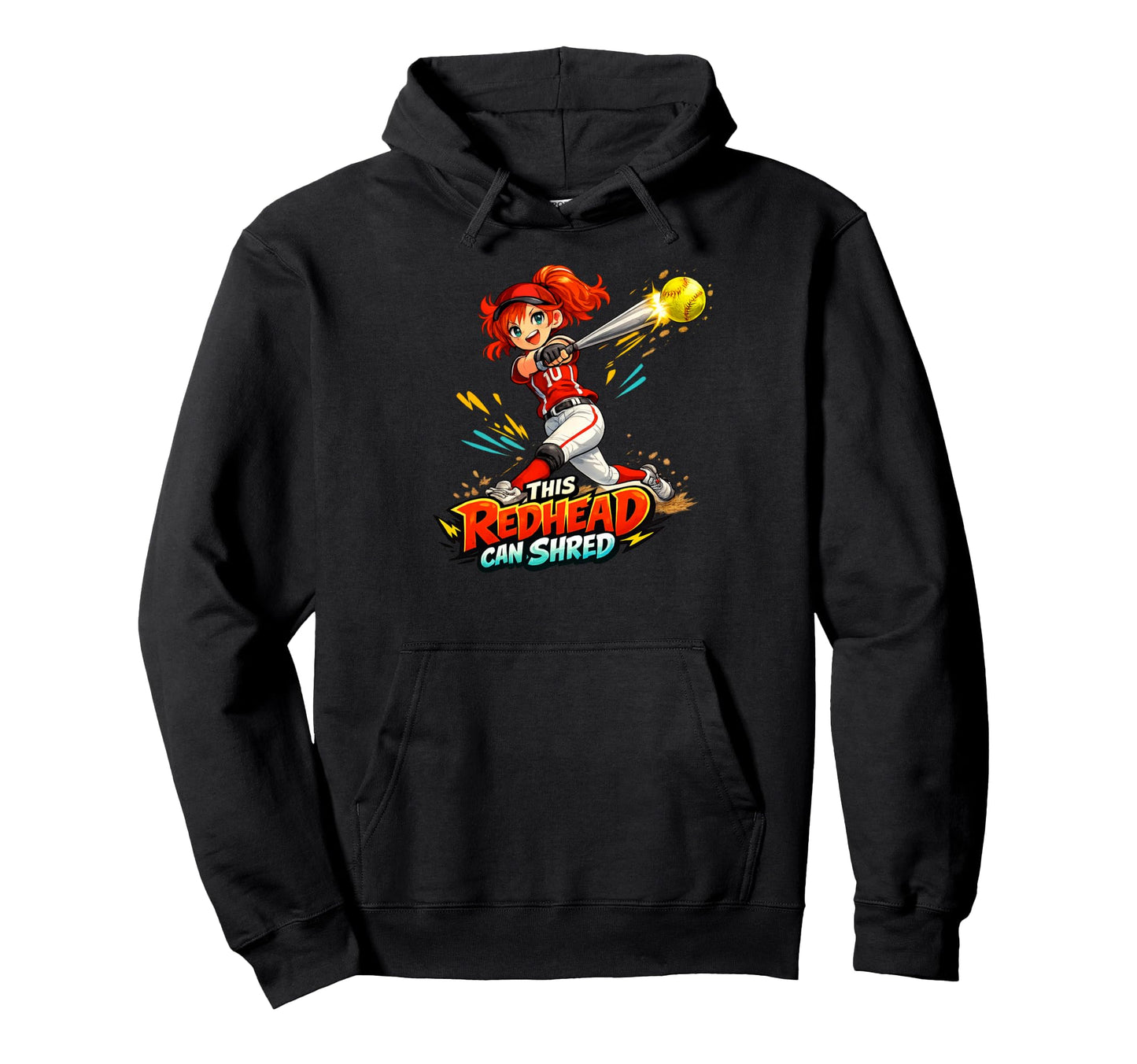 This Redhead Can Shred Manga Pride Hoodie - Aesthetic Graphic for Adults - T-Shirt, Sweatshirt, Hoodie
