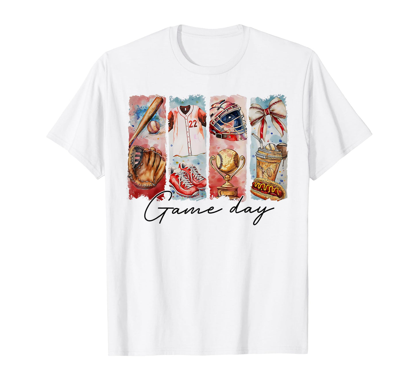 Game Day Baseball Coquette Bow T-Shirt - Casual Everyday Wear for Adults - T-Shirt, Sweatshirt, Hoodie