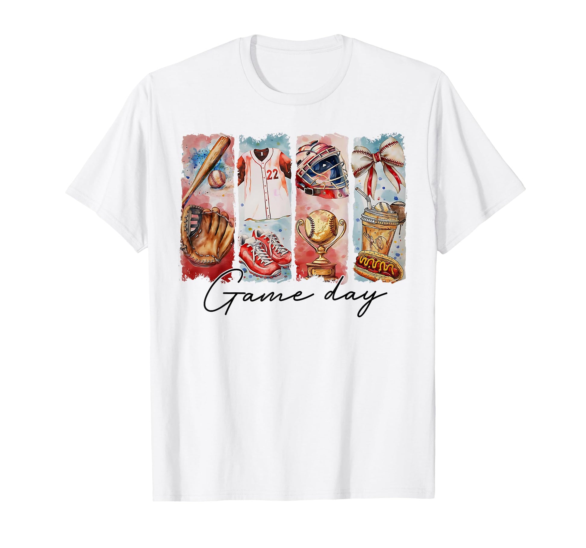 Game Day Baseball Coquette Bow T-Shirt - Casual Everyday Wear for Adults - T-Shirt, Sweatshirt, Hoodie