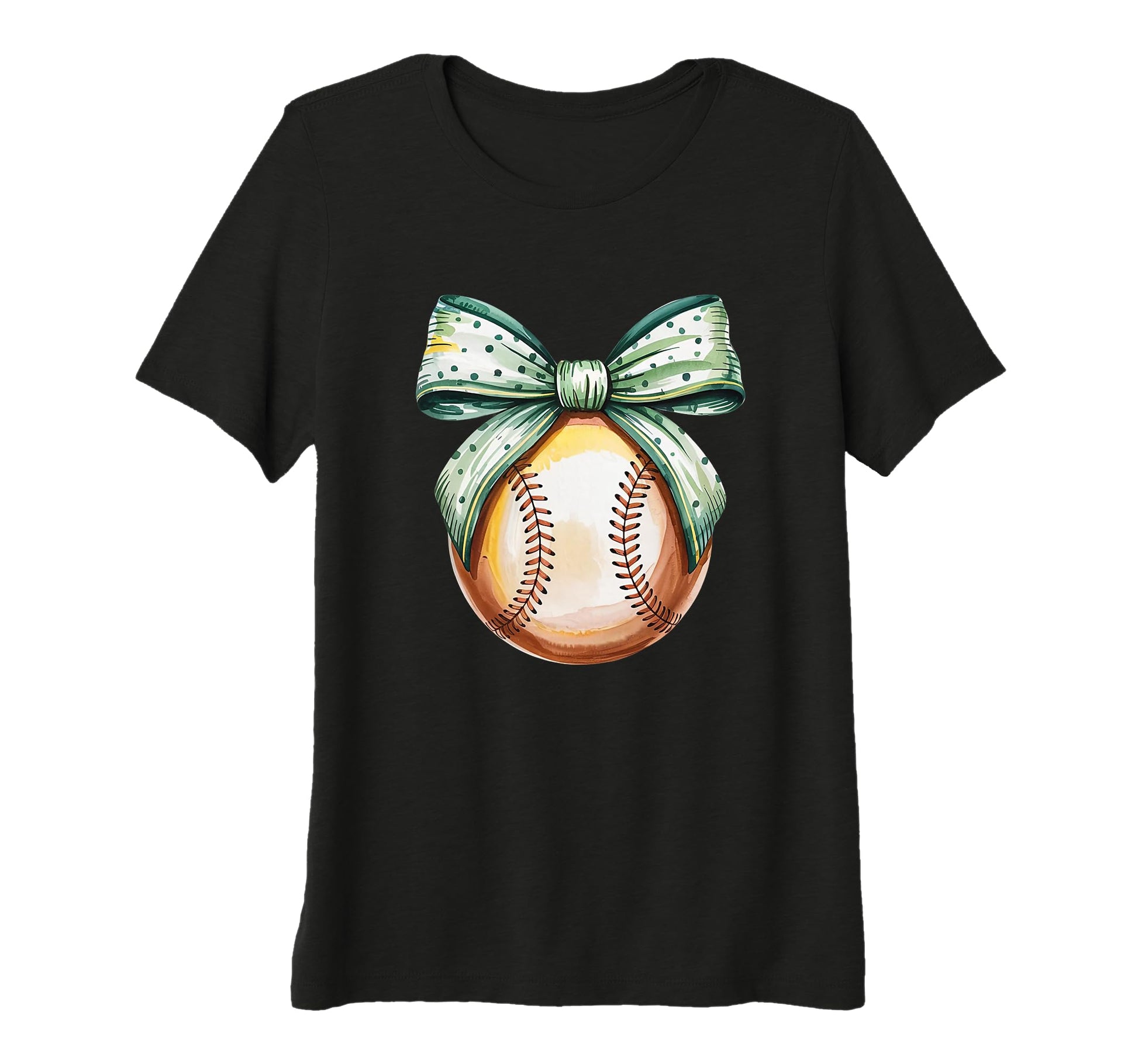 Baseball Coquette Bow Baseball Tri T-Shirt - Fun Novelty Design Unisex - T-Shirt, Sweatshirt, Hoodie