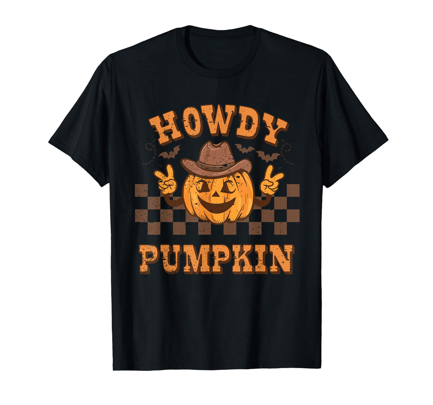 Howdy Pumpkin Autumn Western Halloween T-Shirt - Unique Graphic Men Women - T-Shirt, Sweatshirt, Hoodie