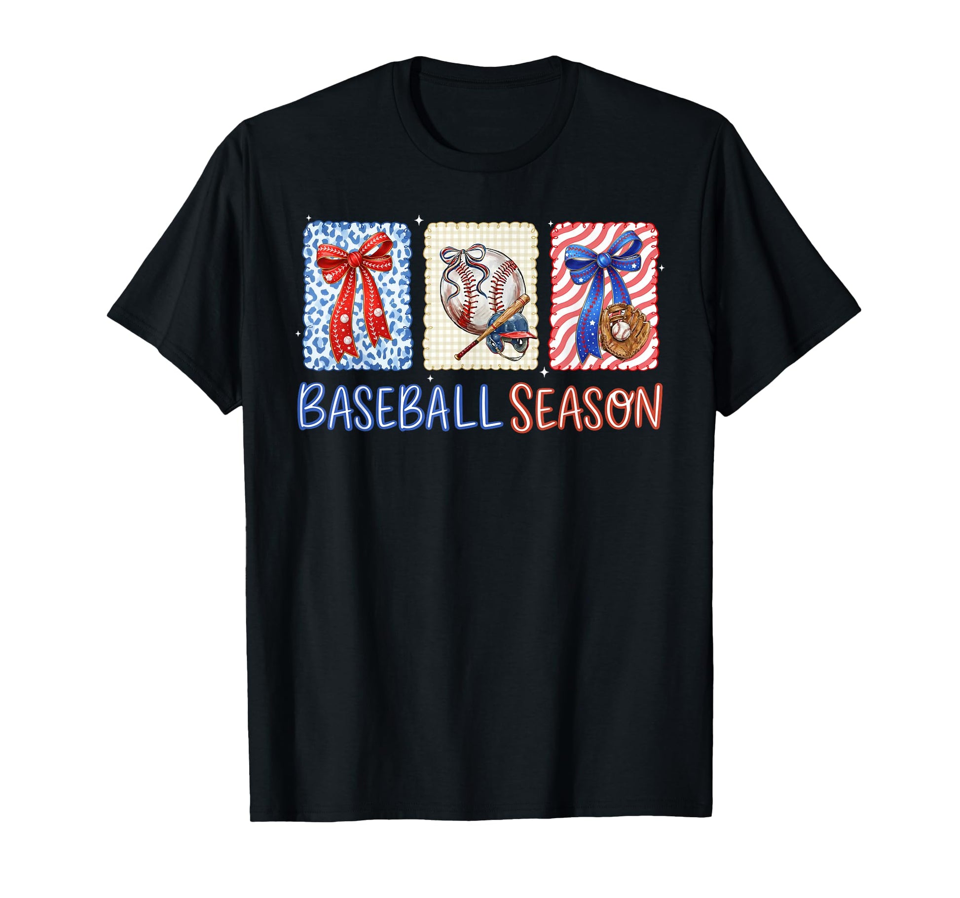 Baseball Season Coquette Bow Bat T-Shirt - Casual Everyday Wear Men Women - T-Shirt, Sweatshirt, Hoodie