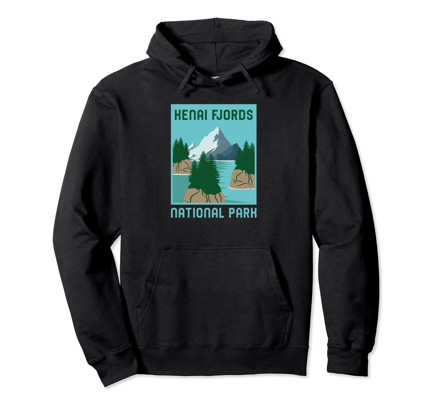 Kenai Fjords National Park Alaska Hoodie - Fun Novelty Design Unisex - T-Shirt, Sweatshirt, Hoodie