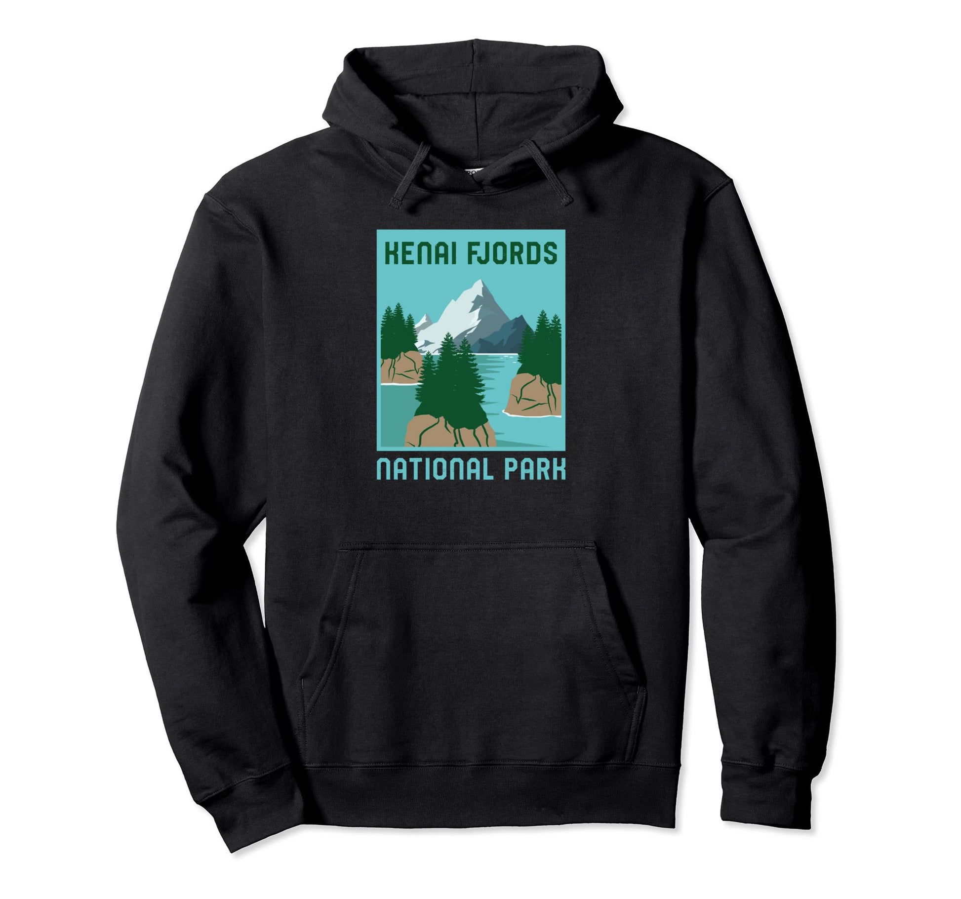 Kenai Fjords National Park Alaska Hoodie - Fun Novelty Design Unisex - T-Shirt, Sweatshirt, Hoodie