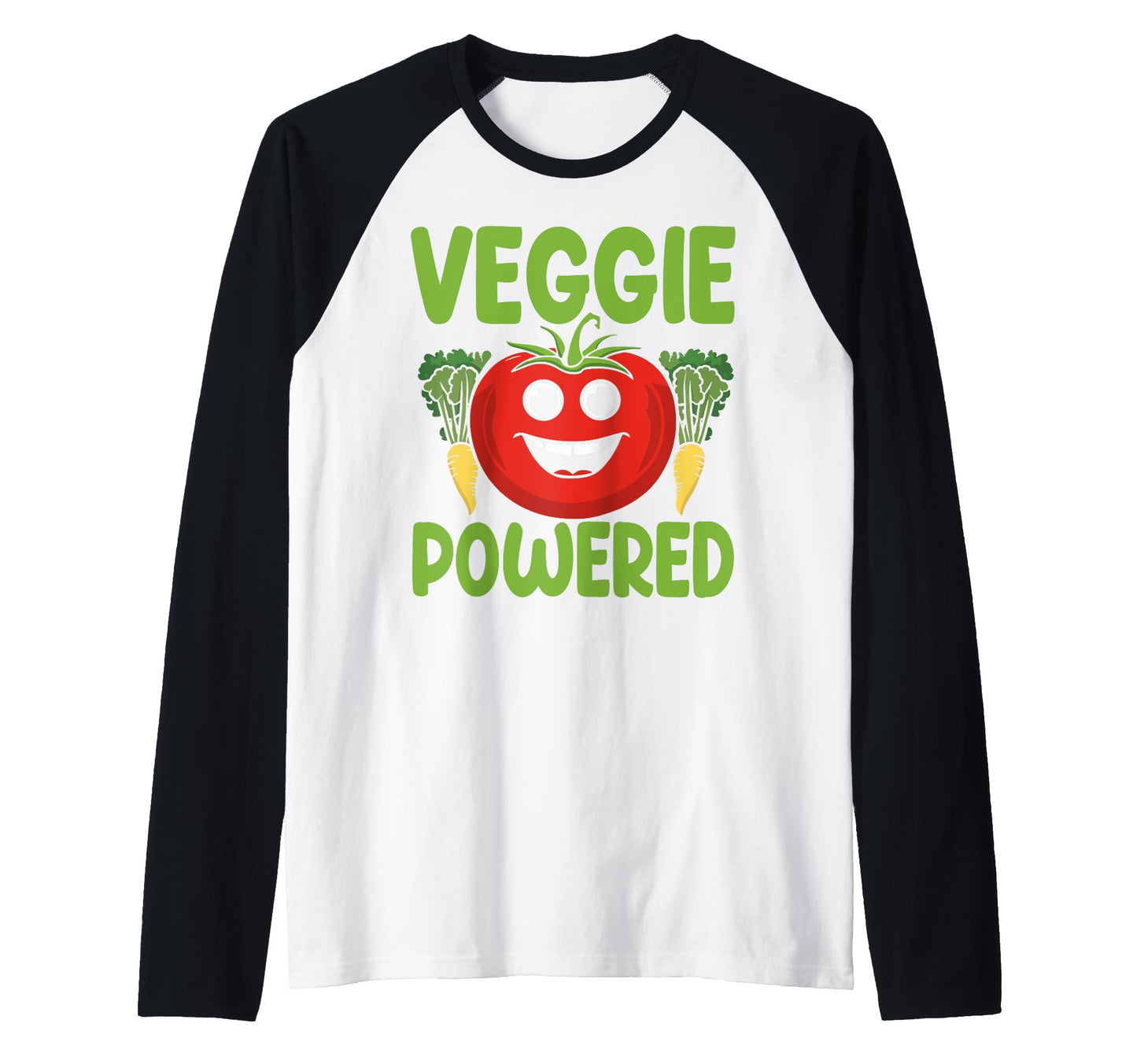 Veggie Powered Vegetable Vegan Sweatshirt - Minimalist Print for Adults - T-Shirt, Sweatshirt, Hoodie