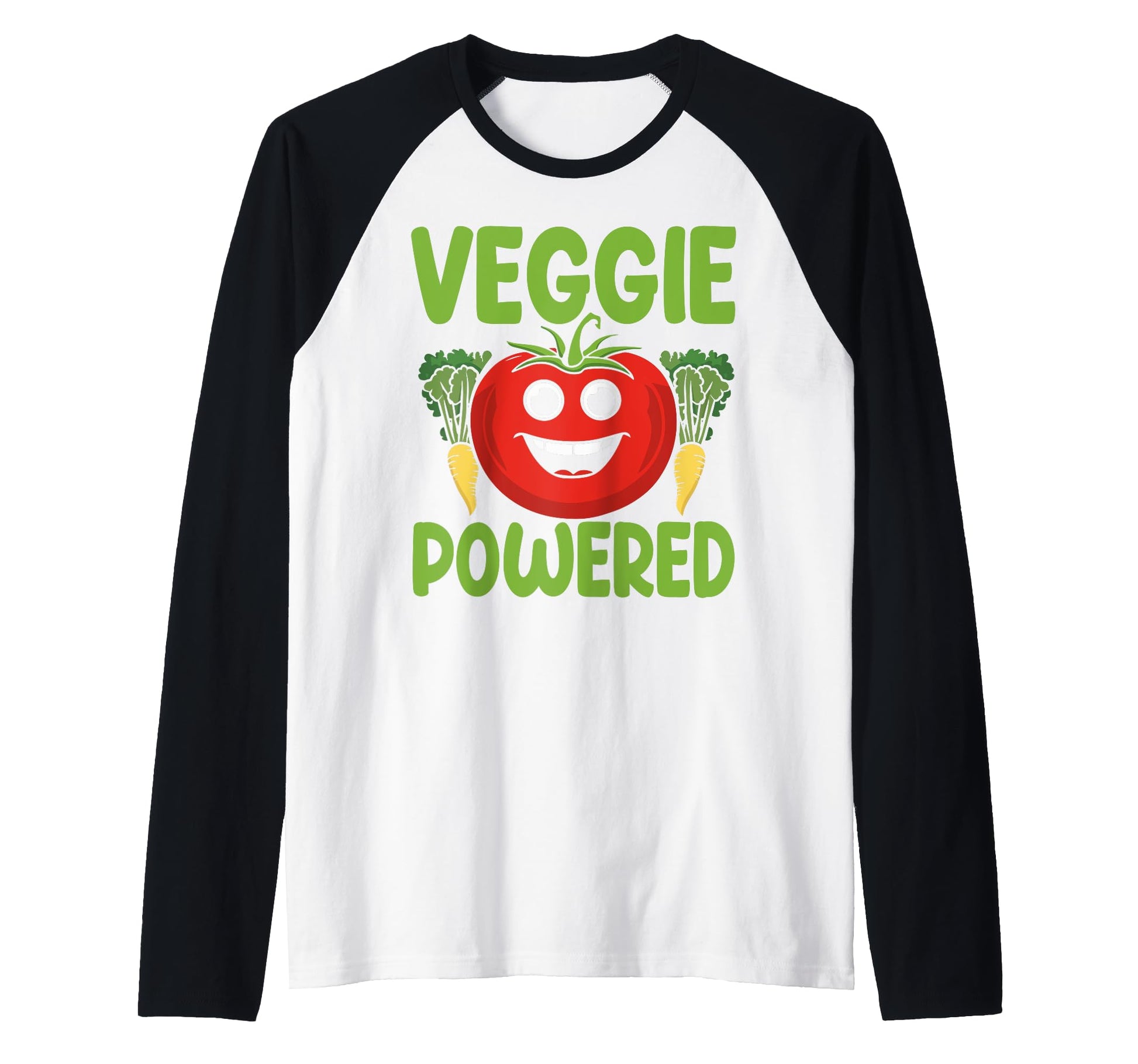 Veggie Powered Vegetable Vegan Sweatshirt - Minimalist Print for Adults - T-Shirt, Sweatshirt, Hoodie