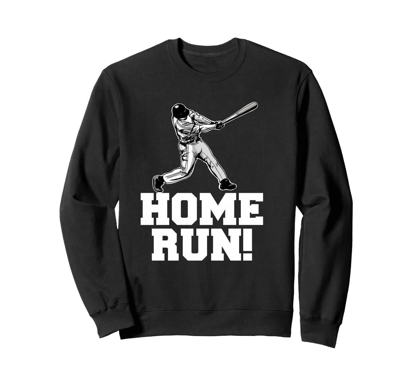 Baseball Home Run Sweatshirt - Unique Graphic for Adults - T-Shirt, Sweatshirt, Hoodie