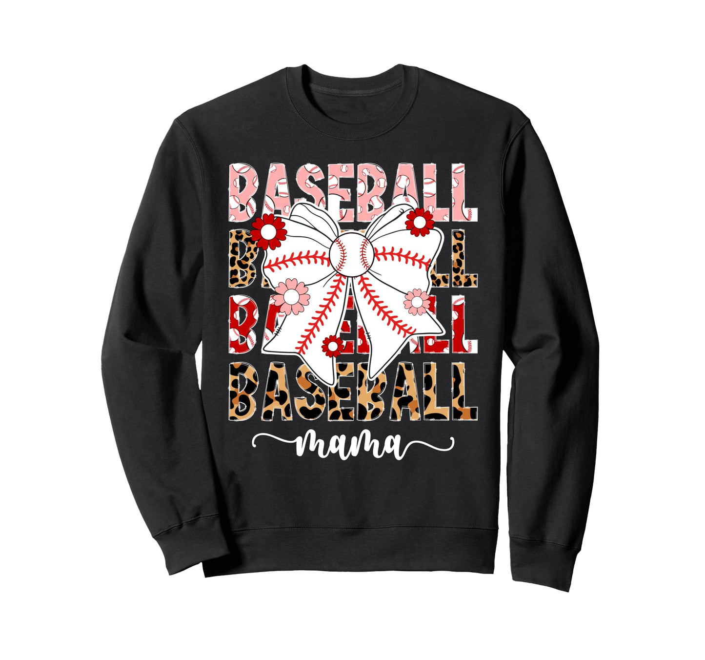 Baseball Mama Coquette Baseball Mom Sweatshirt - Minimalist Print Unisex - T-Shirt, Sweatshirt, Hoodie