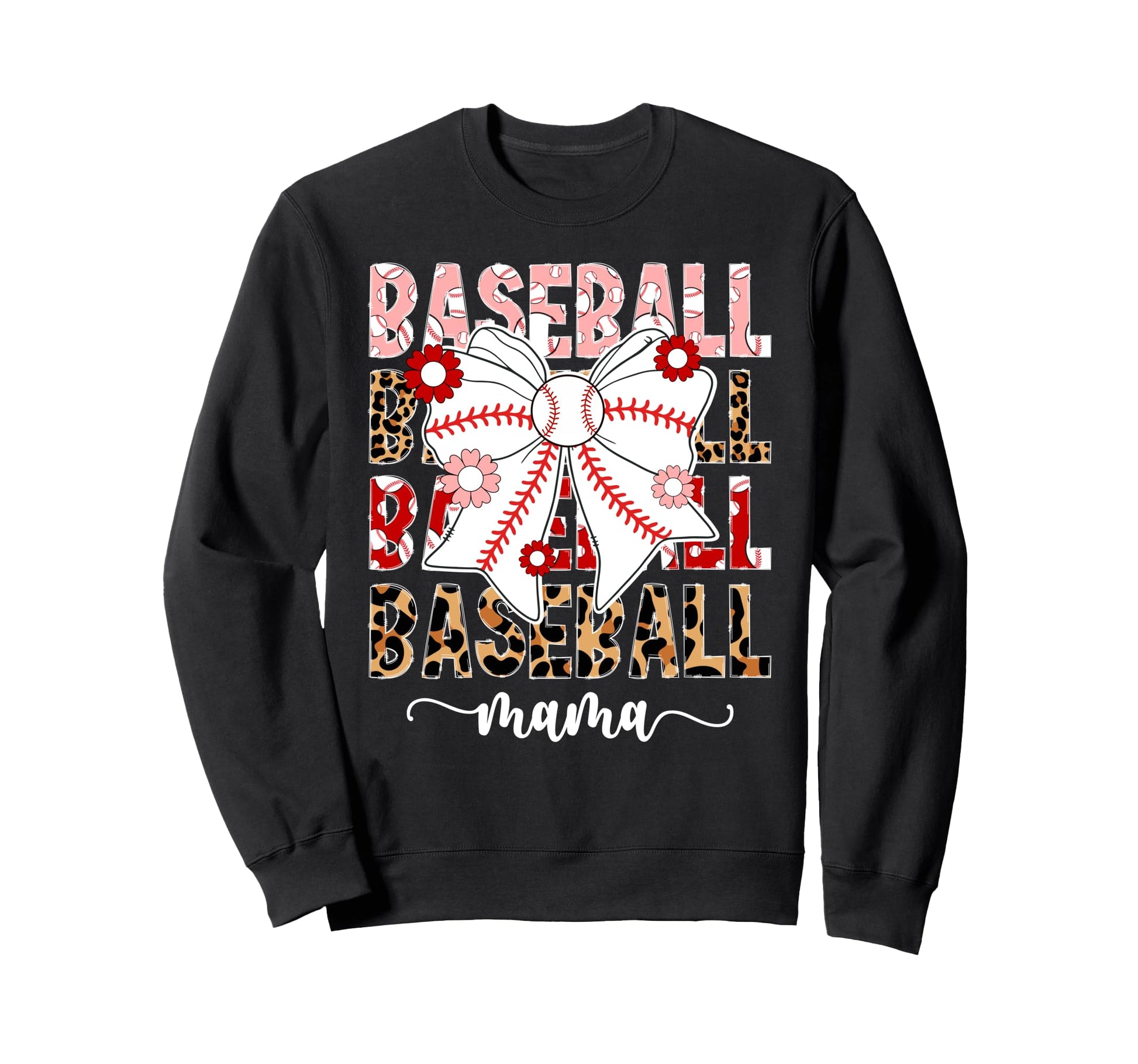 Baseball Mama Coquette Baseball Mom Sweatshirt - Minimalist Print Unisex - T-Shirt, Sweatshirt, Hoodie