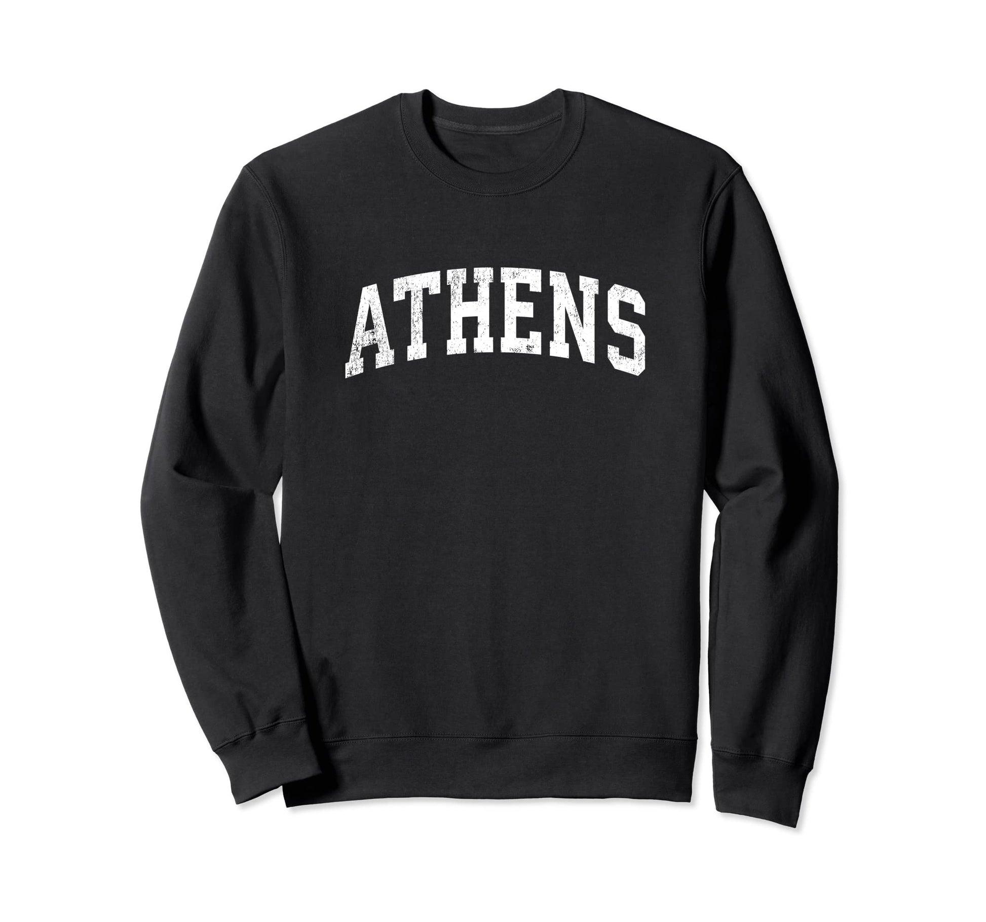 Athens Georgia Ga Varsity Sports Text Sweatshirt - Custom Art Print Unisex - T-Shirt, Sweatshirt, Hoodie