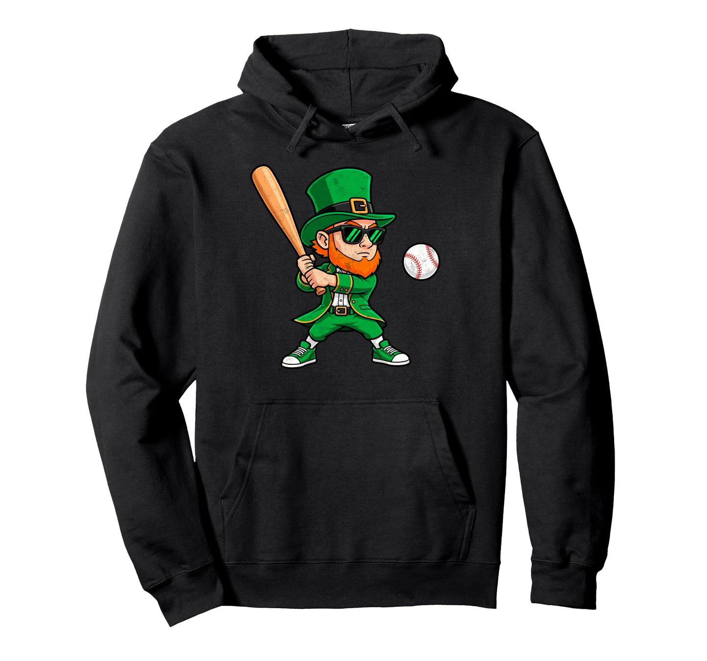 Funny St Patricks Day Leprechaun Hoodie - Trendy Graphic Men Women - T-Shirt, Sweatshirt, Hoodie