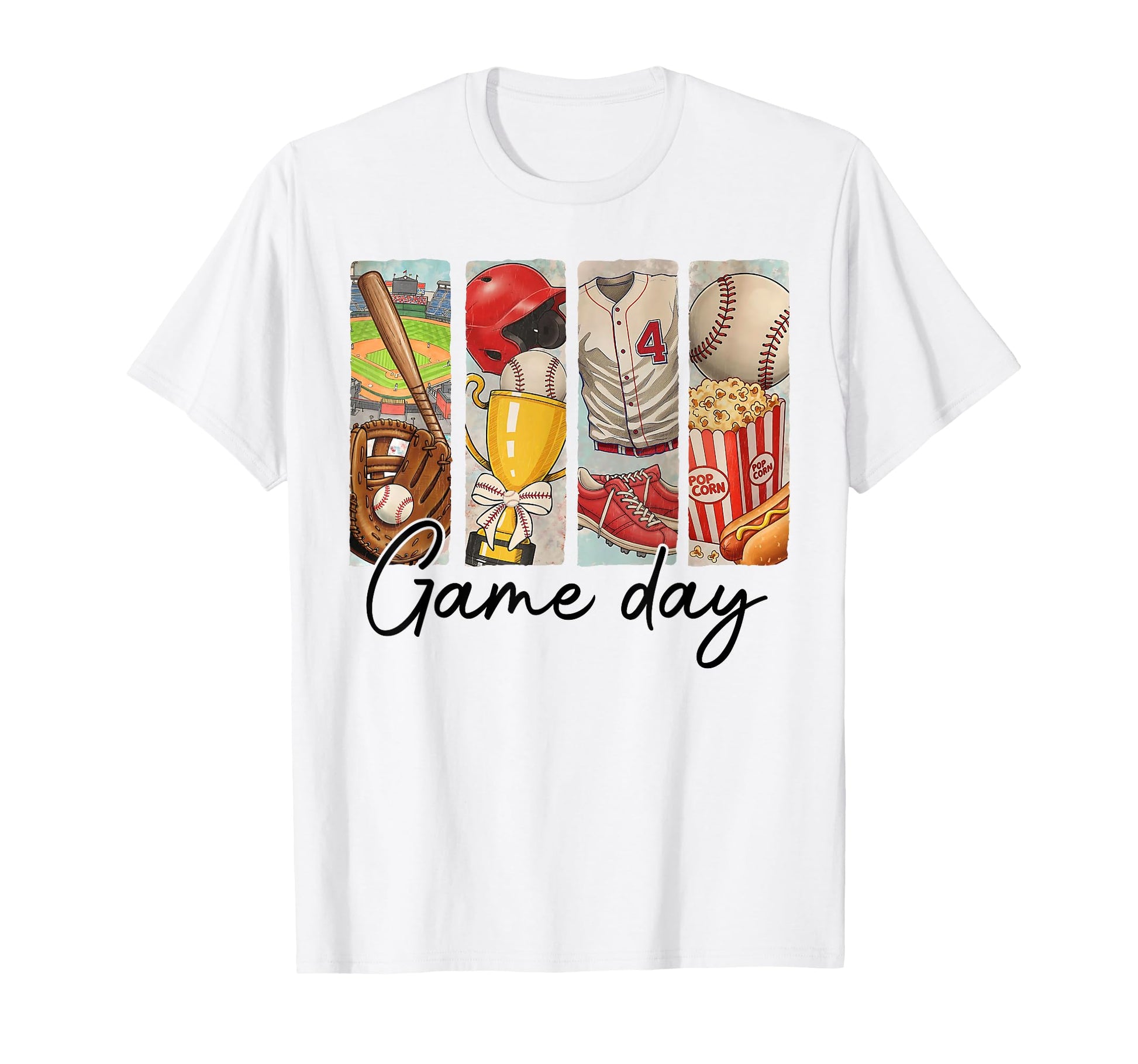 Game Day Baseball Coquette Bow Funny Tis T-Shirt - Graphic Print Men Women - T-Shirt, Sweatshirt, Hoodie