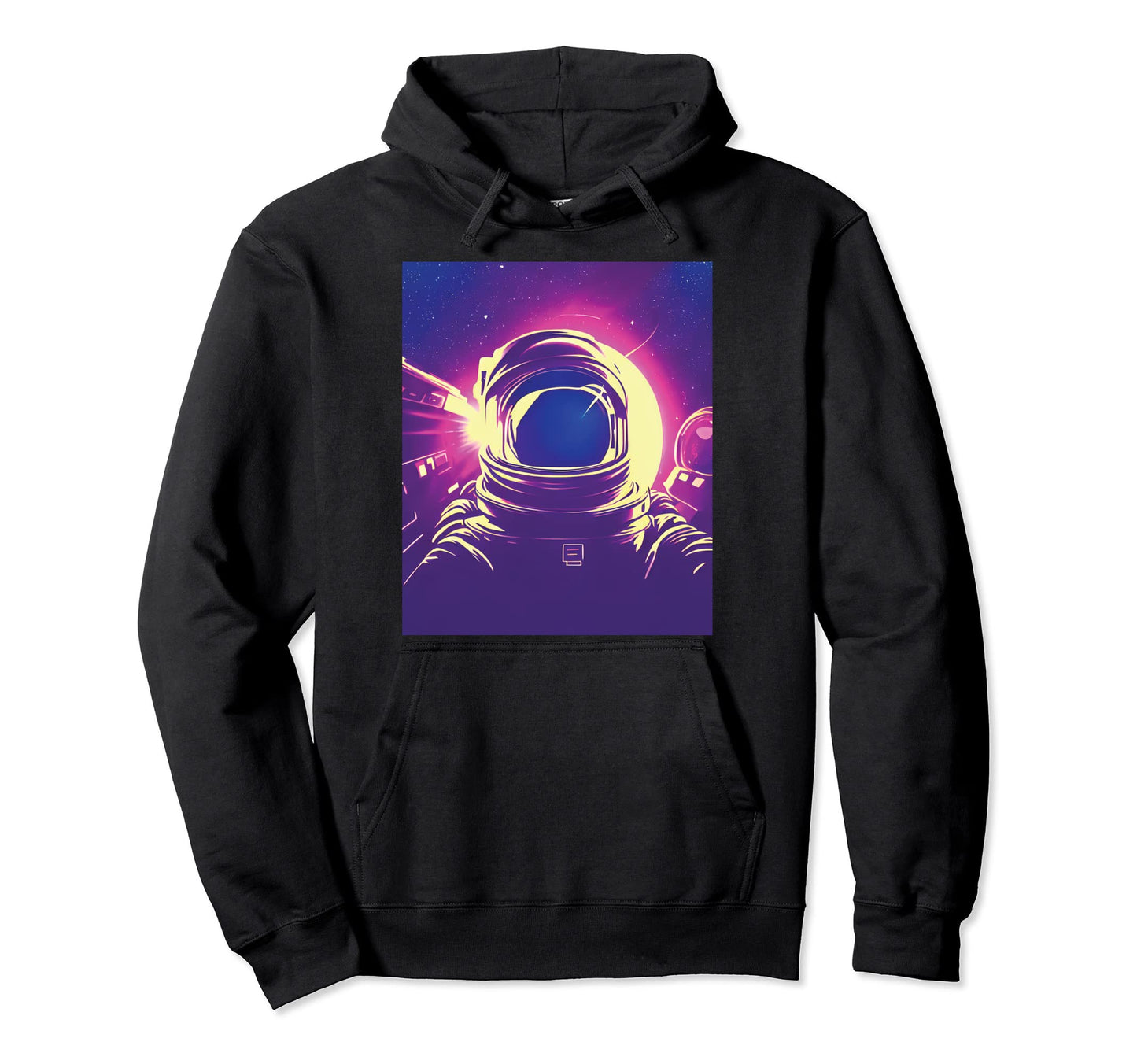 Synthwave Astronaut Vaporwave 80S 90S Hoodie - Novelty Apparel Men Women - T-Shirt, Sweatshirt, Hoodie