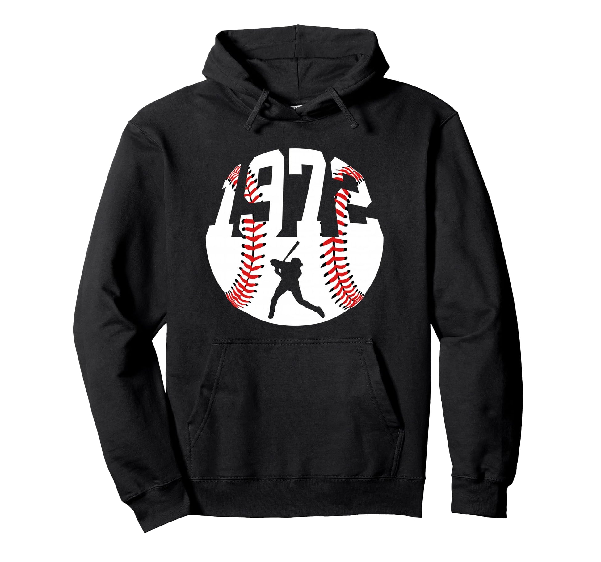 1972 Baseball 54Th Birthday Hoodie - Aesthetic Graphic Unisex - T-Shirt, Sweatshirt, Hoodie
