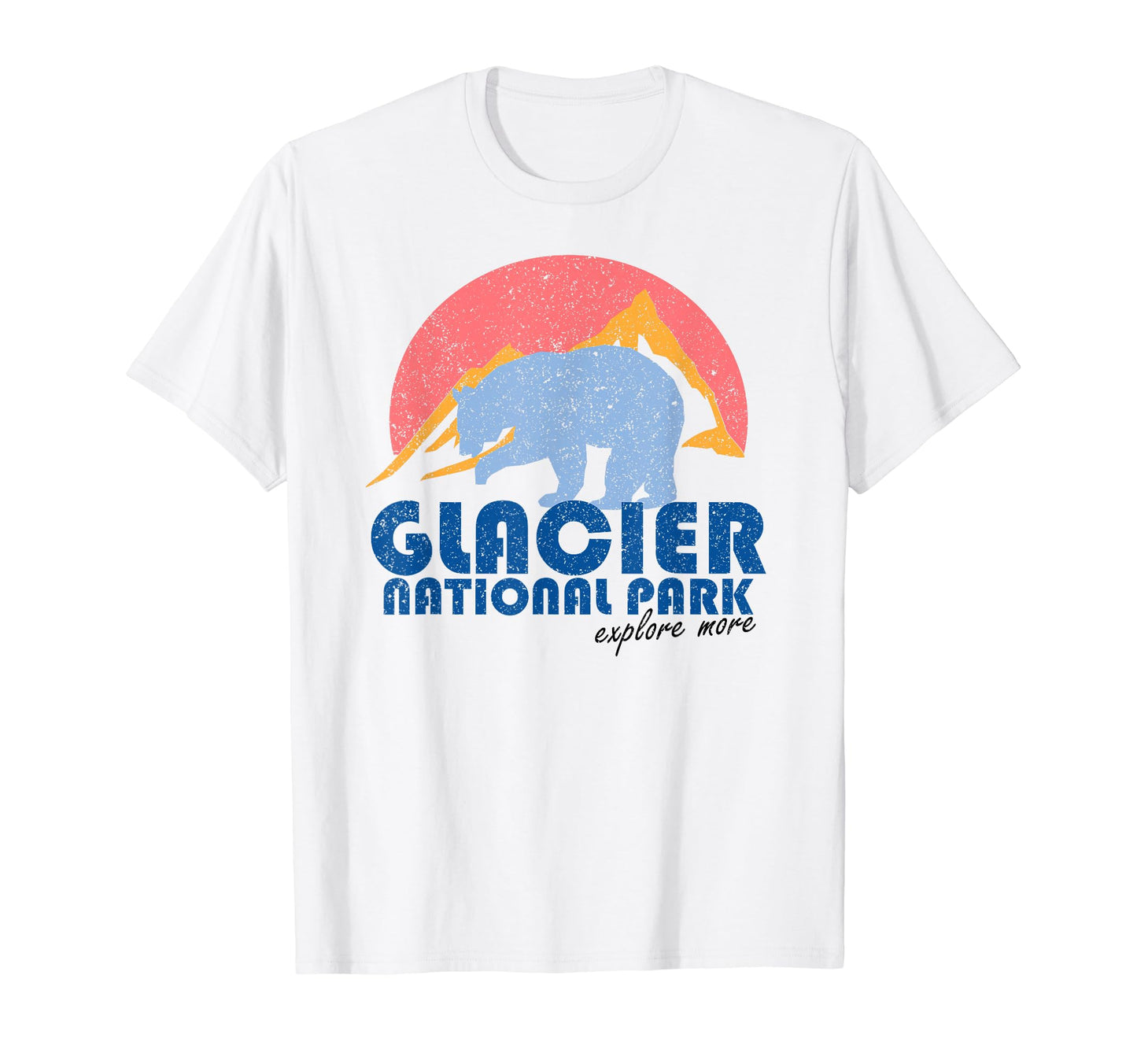 Glacier National Park Montana T-Shirt - Graphic Print Unisex - T-Shirt, Sweatshirt, Hoodie