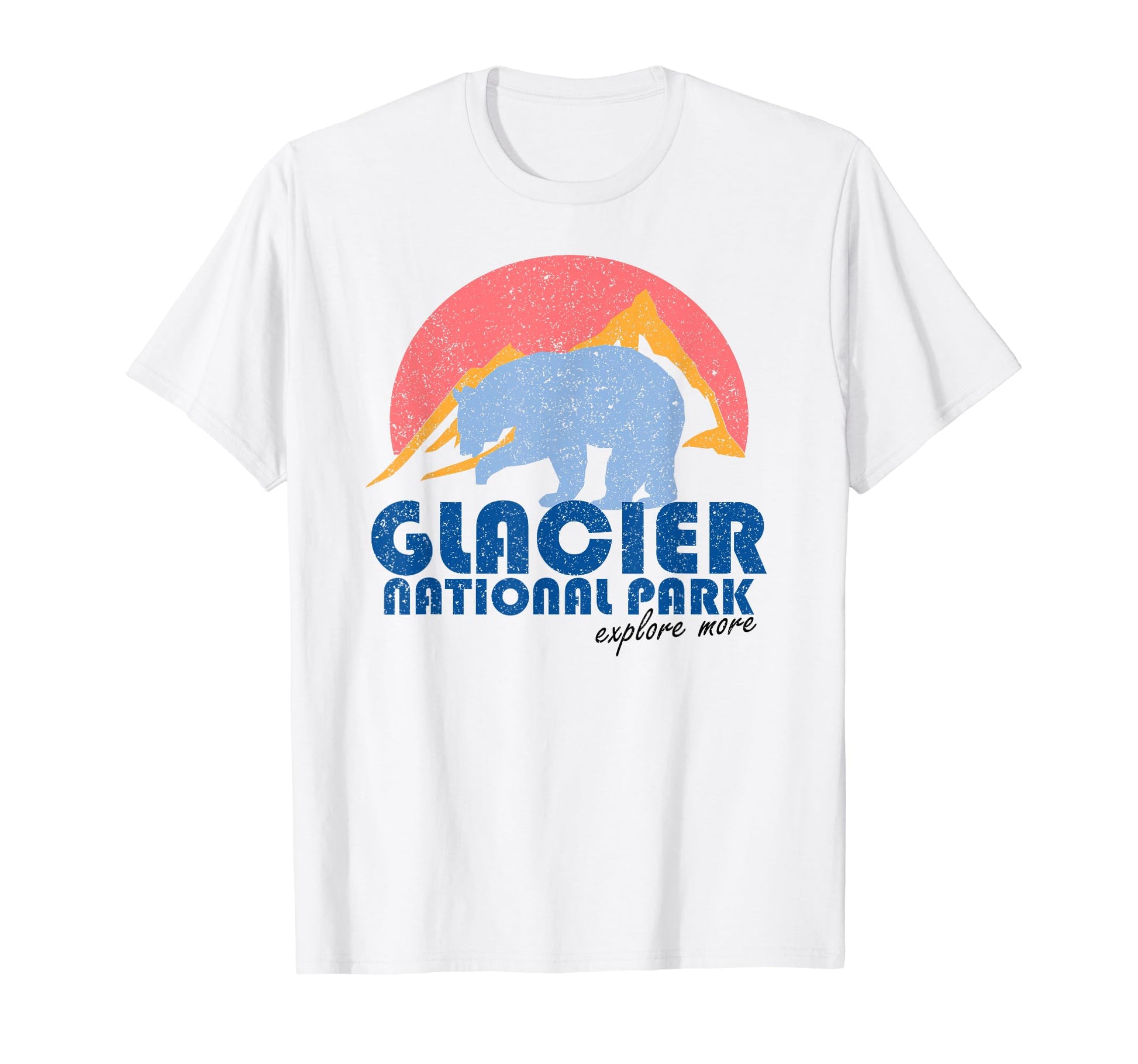 Glacier National Park Montana T-Shirt - Graphic Print Unisex - T-Shirt, Sweatshirt, Hoodie