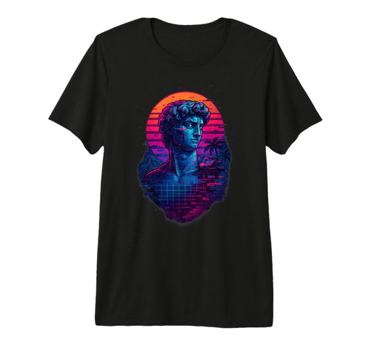 80S Synthwave Tri Blend T-Shirt - Trendy Graphic for Adults - T-Shirt, Sweatshirt, Hoodie