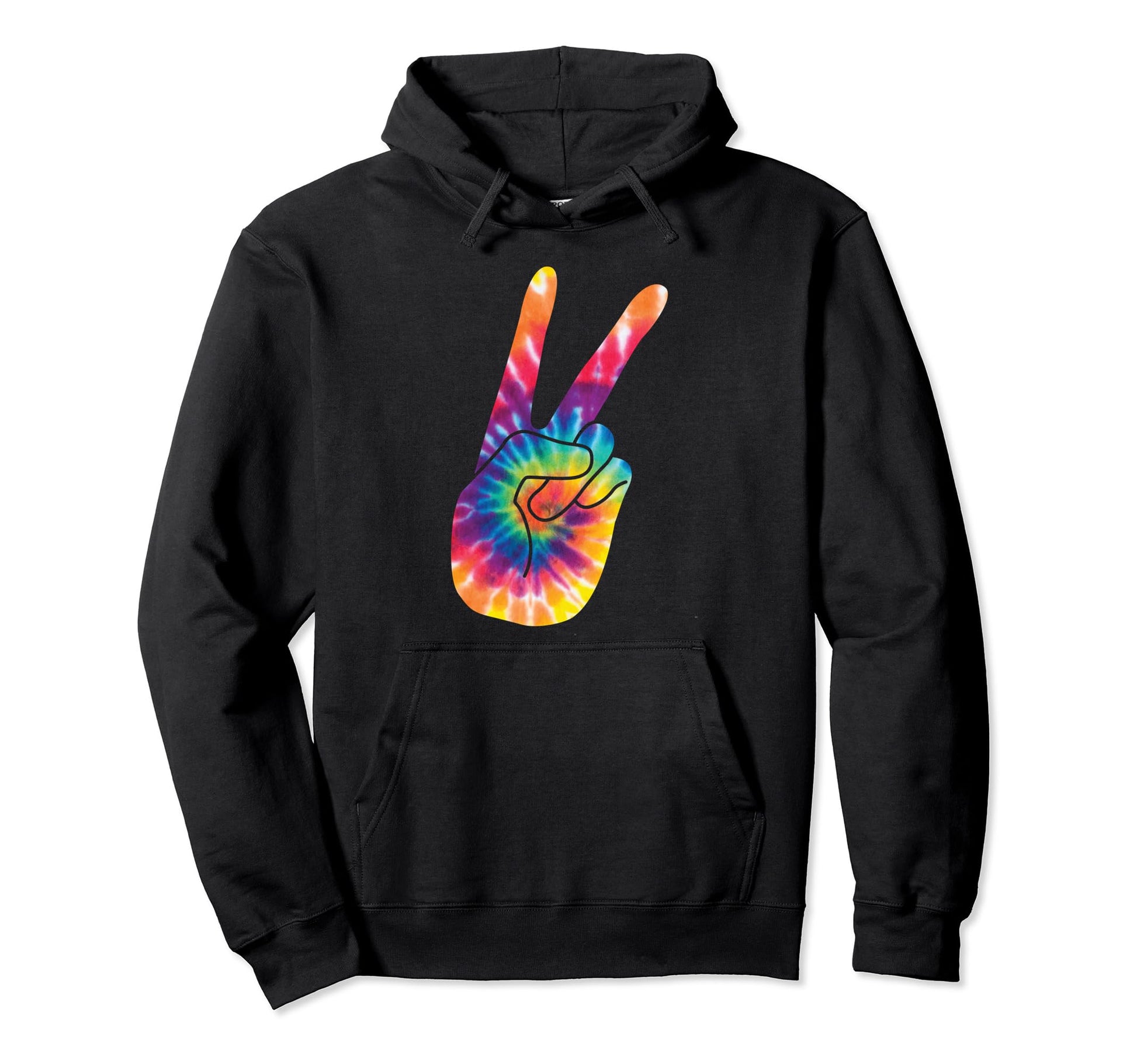 Peace Sign 60S 70S V Hand Sign Hoodie - Streetwear Style Unisex - T-Shirt, Sweatshirt, Hoodie