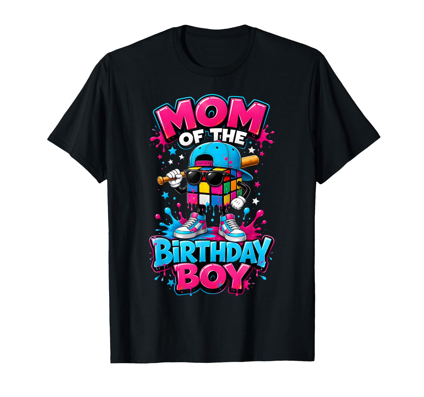 Mommy Birthday Baseball Ice Cream Drip T-Shirt - Streetwear Style Unisex - T-Shirt, Sweatshirt, Hoodie