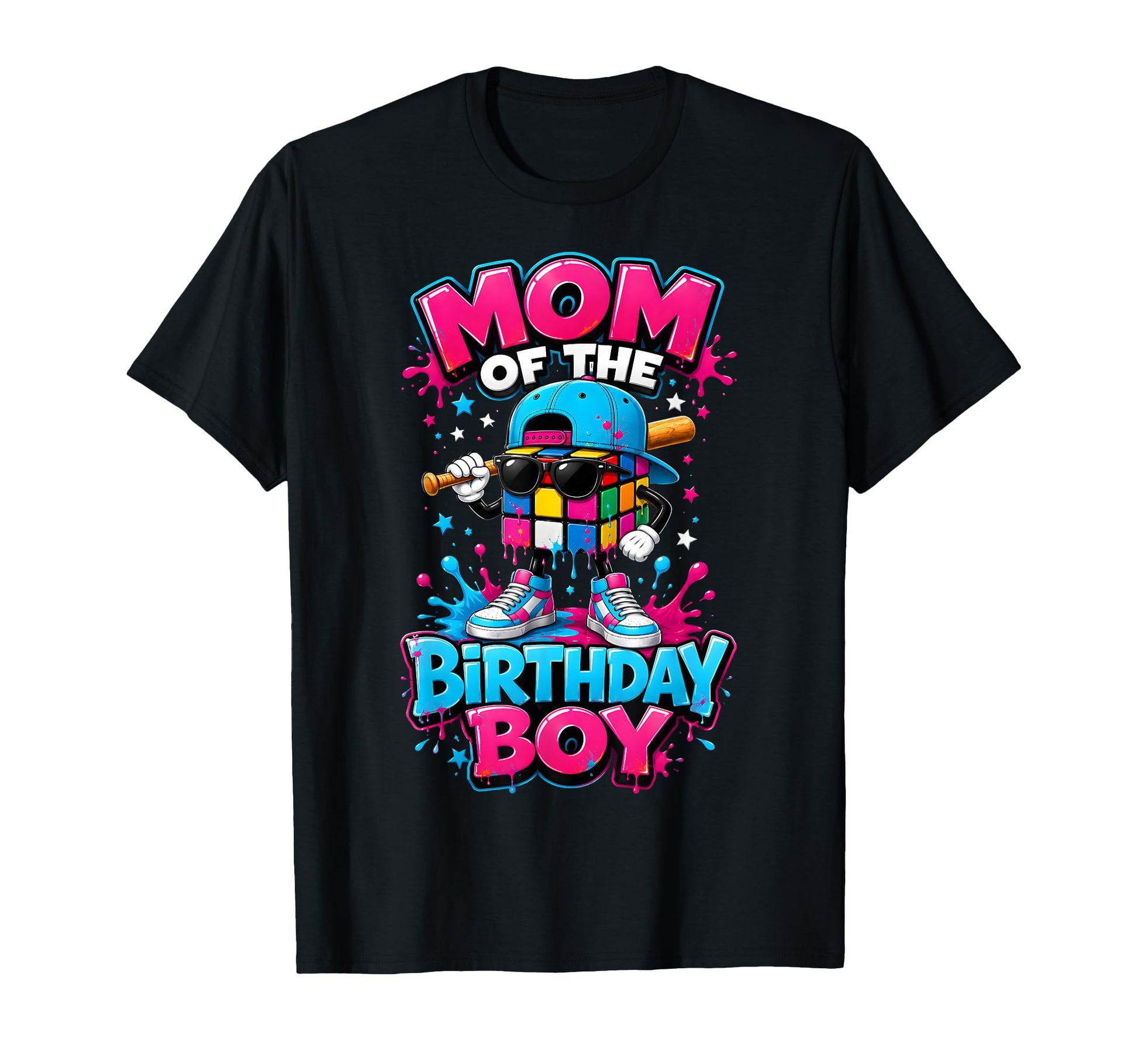 Mommy Birthday Baseball Ice Cream Drip T-Shirt - Streetwear Style Unisex - T-Shirt, Sweatshirt, Hoodie