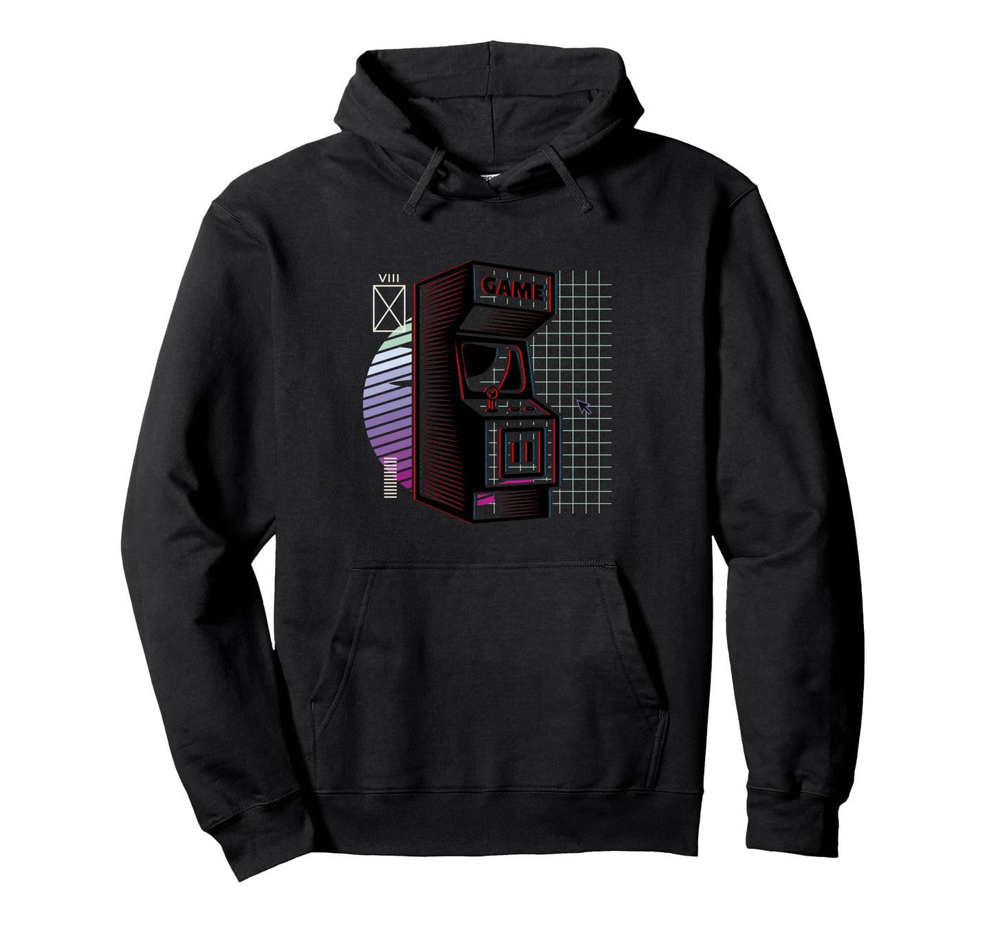 Synthwave Retrowave Vaporwave Video Hoodie - Minimalist Print Men Women - T-Shirt, Sweatshirt, Hoodie