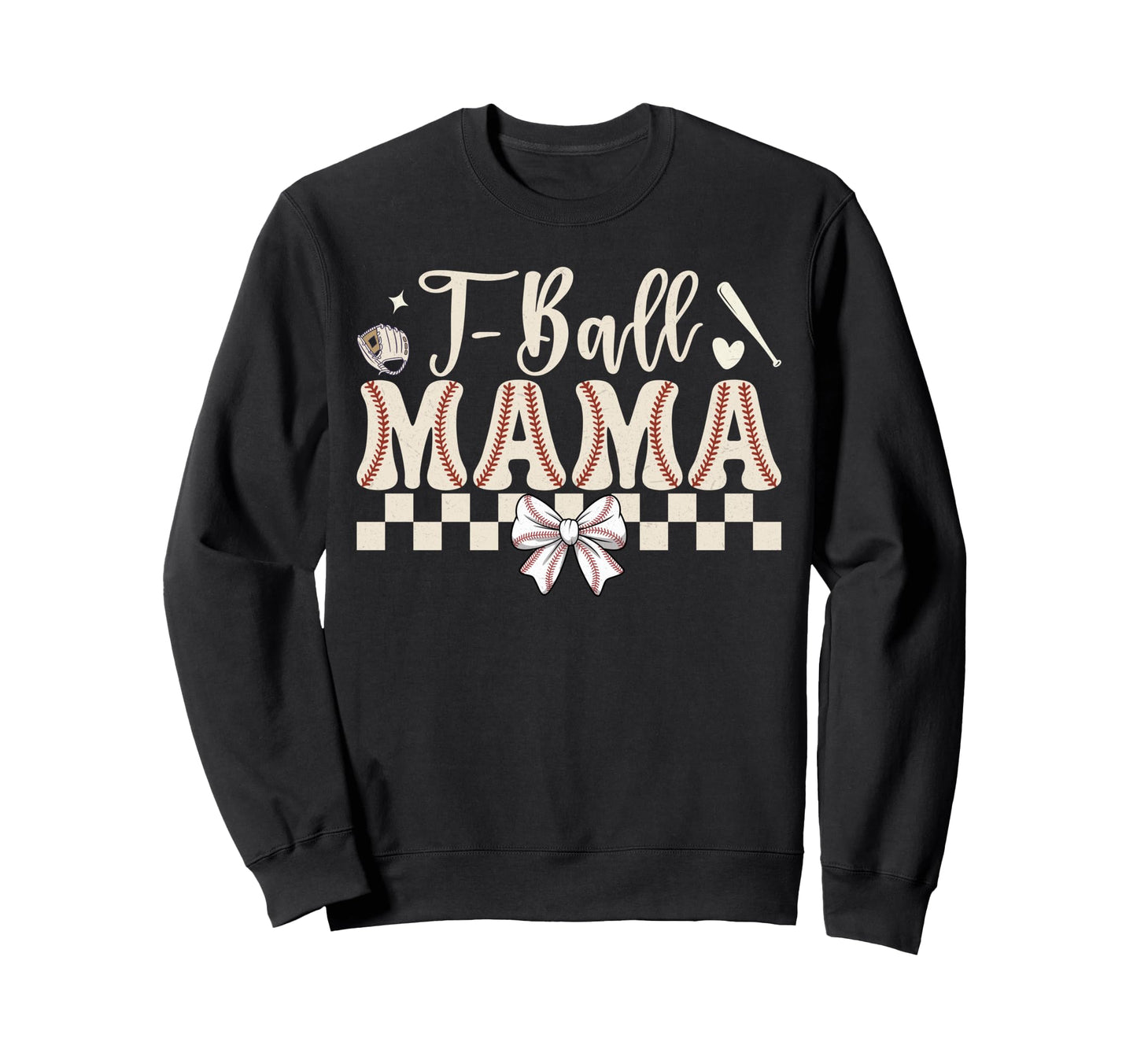 Coquette Tball Mama Baseball Mama Sweatshirt - Minimalist Print Unisex - T-Shirt, Sweatshirt, Hoodie