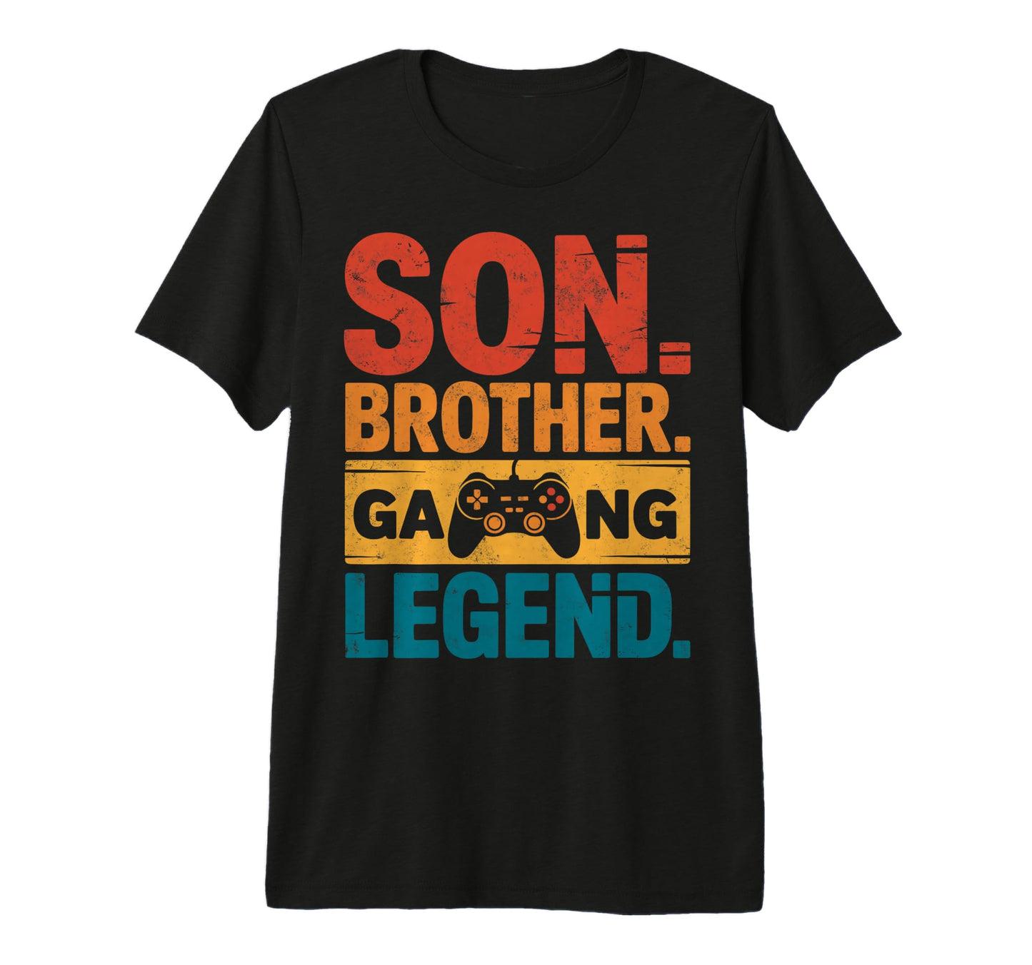 Son Brother Gamer Legend Video Game T-Shirt - Minimalist Print Men Women - T-Shirt, Sweatshirt, Hoodie