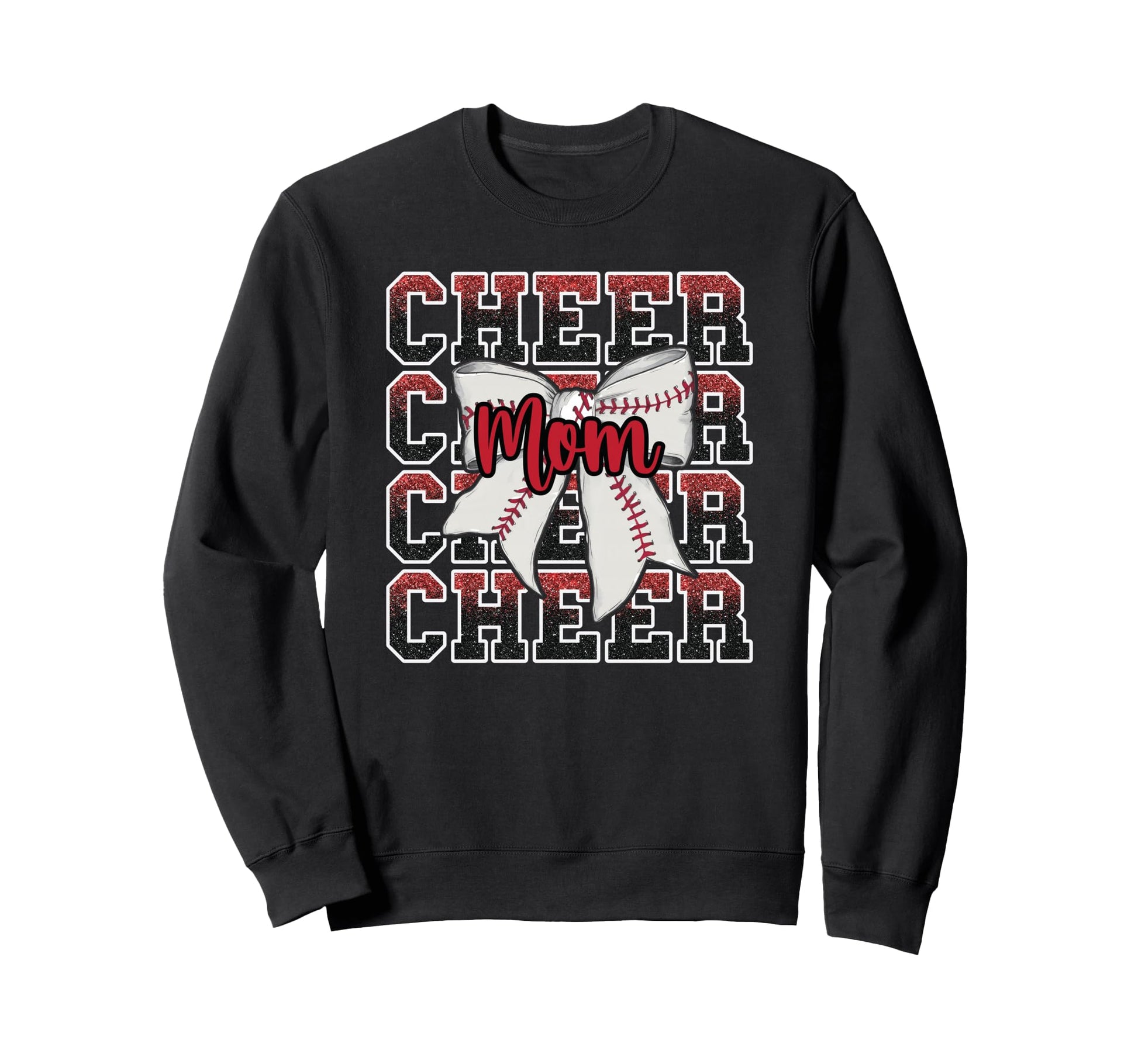 Proud Cheer Mom Coquette Bow Sport Sweatshirt - Novelty Apparel Men Women - T-Shirt, Sweatshirt, Hoodie