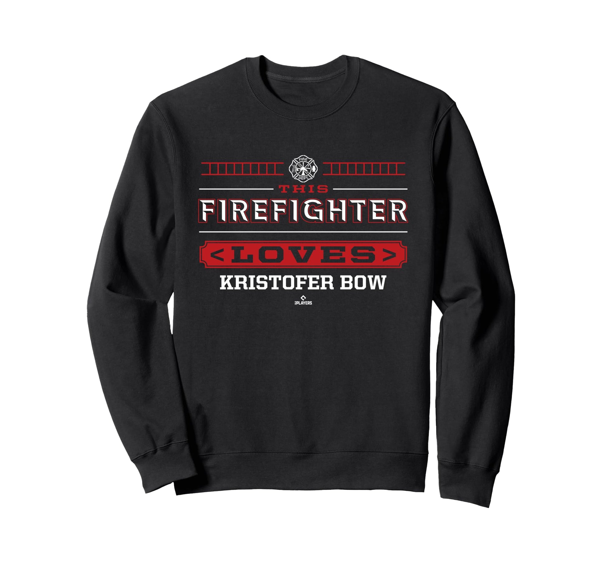 This Firefighter Loves Kristofer Bow Sweatshirt - Minimalist Print Unisex - T-Shirt, Sweatshirt, Hoodie