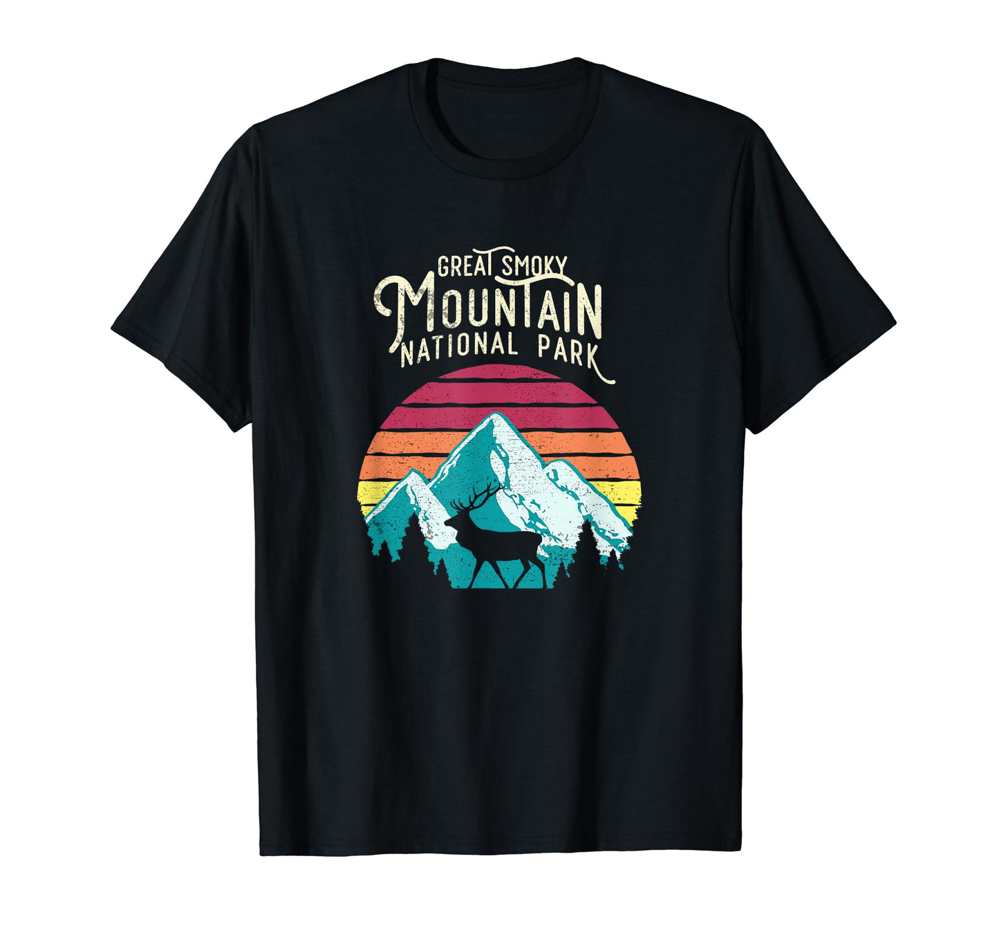 Great Smoky Mountains National Park Elk T-Shirt - Streetwear Style Unisex - T-Shirt, Sweatshirt, Hoodie