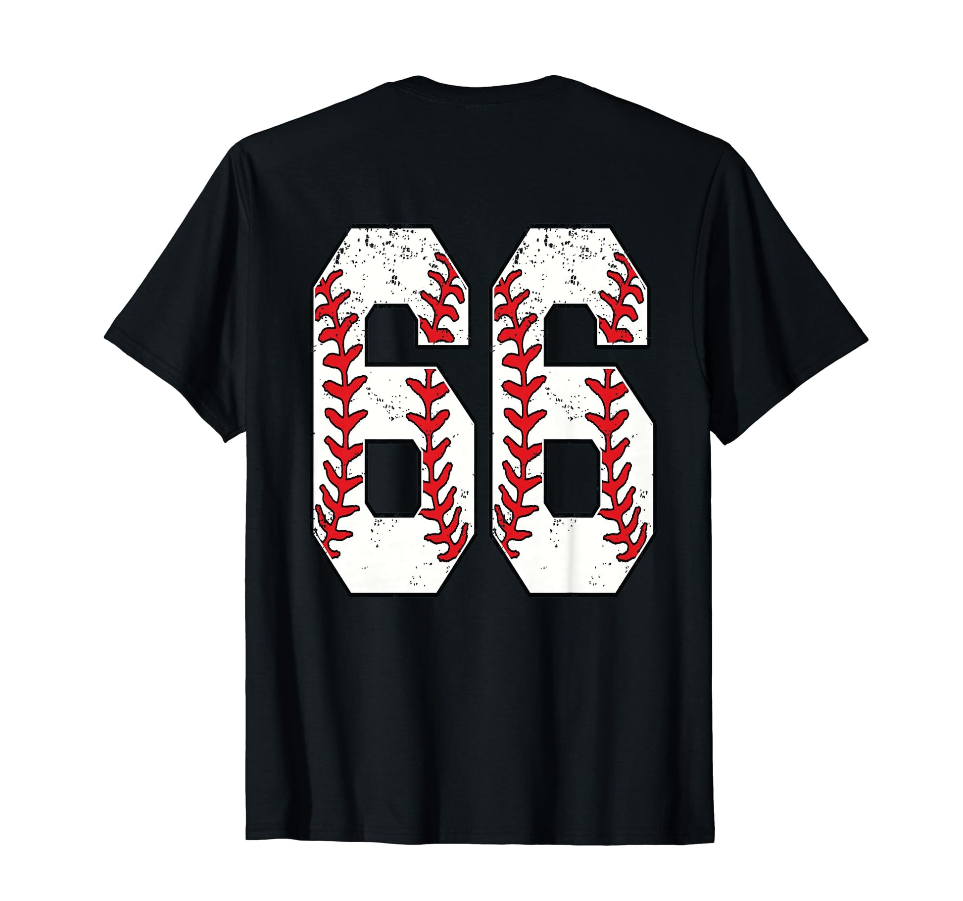 Number 66 Baseball Jersey Number 66 Back T-Shirt - Custom Art Print Unisex - T-Shirt, Sweatshirt, Hoodie