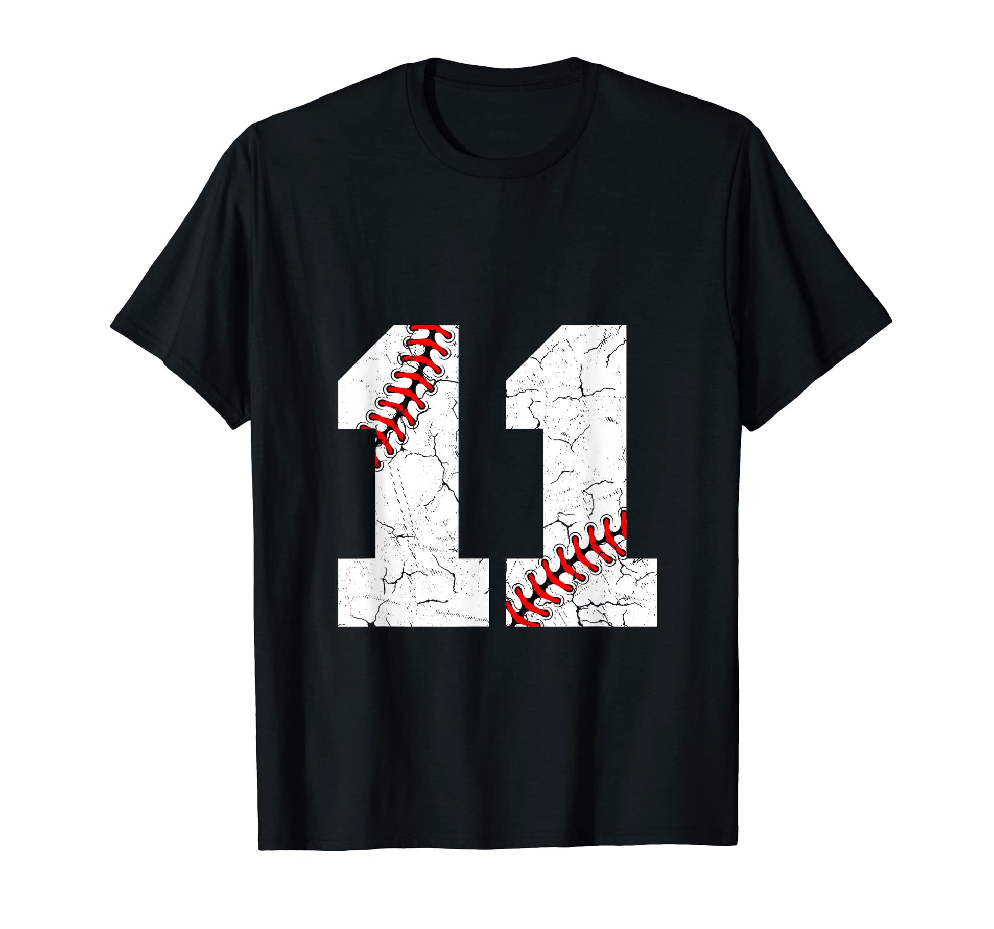 Baseball Jersey Number 11 Distressed T-Shirt - Aesthetic Graphic Men Women - T-Shirt, Sweatshirt, Hoodie