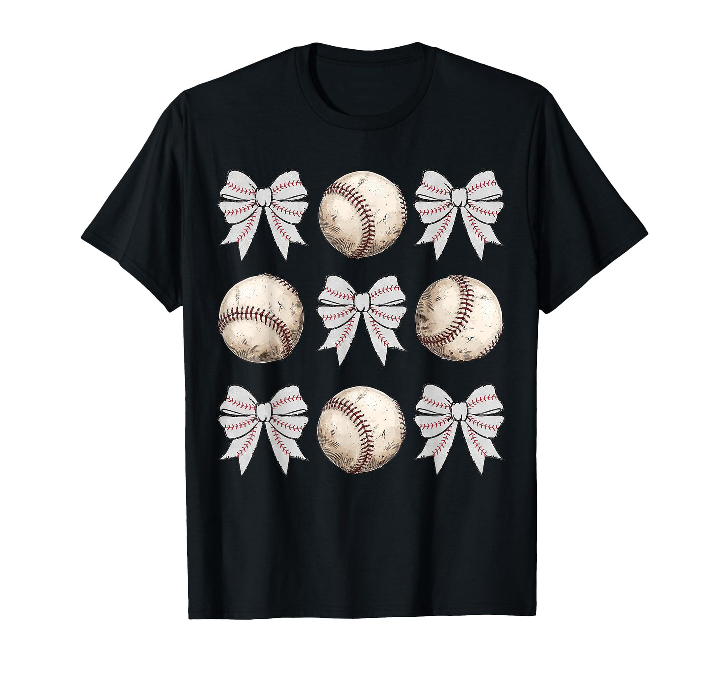 Baseball Coquette Baseball Bow Game T-Shirt - Fun Novelty Design Unisex - T-Shirt, Sweatshirt, Hoodie