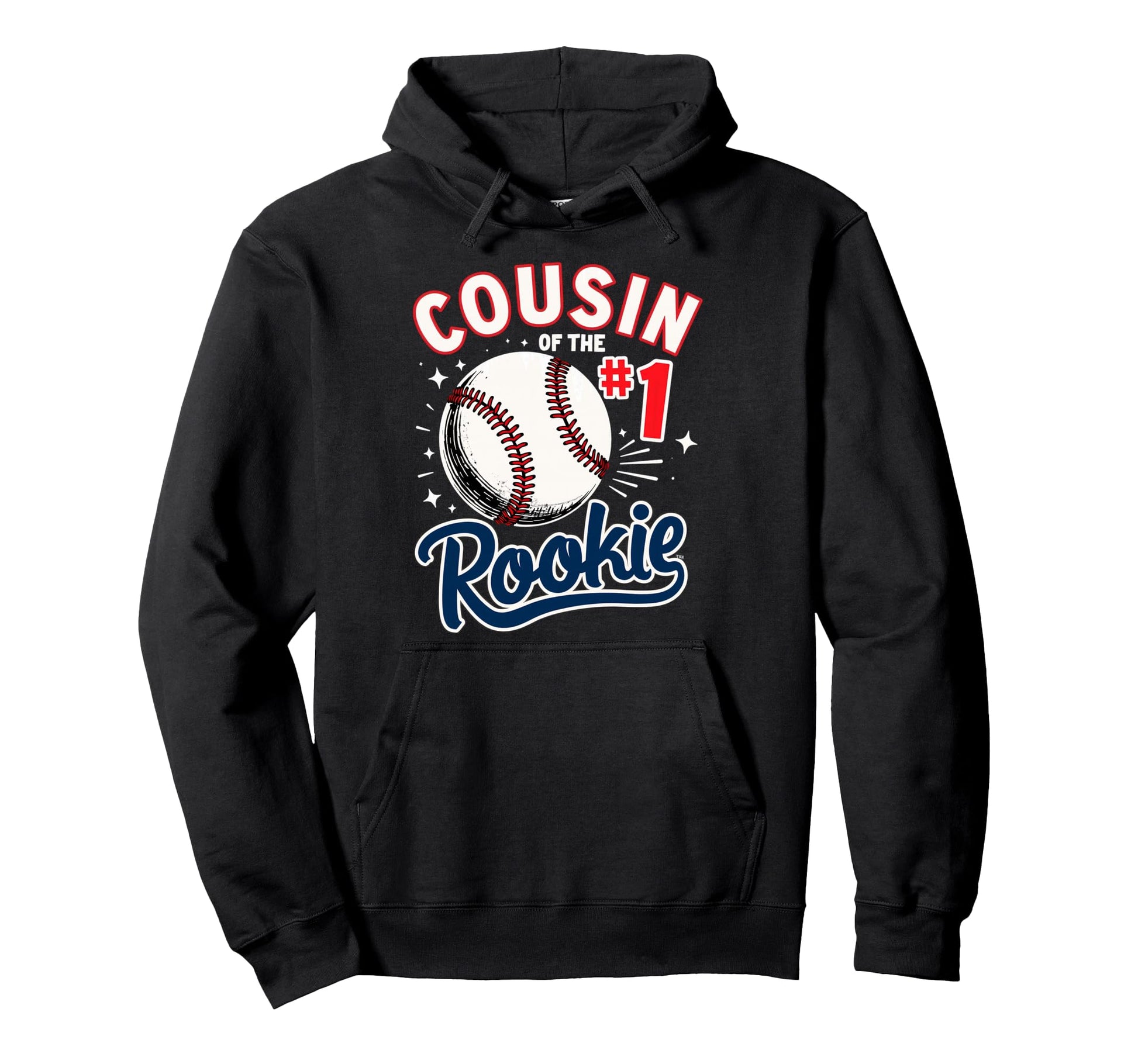 Cousin Rookie 1St Birthday Baseball Hoodie - Casual Everyday Wear Men Women - T-Shirt, Sweatshirt, Hoodie