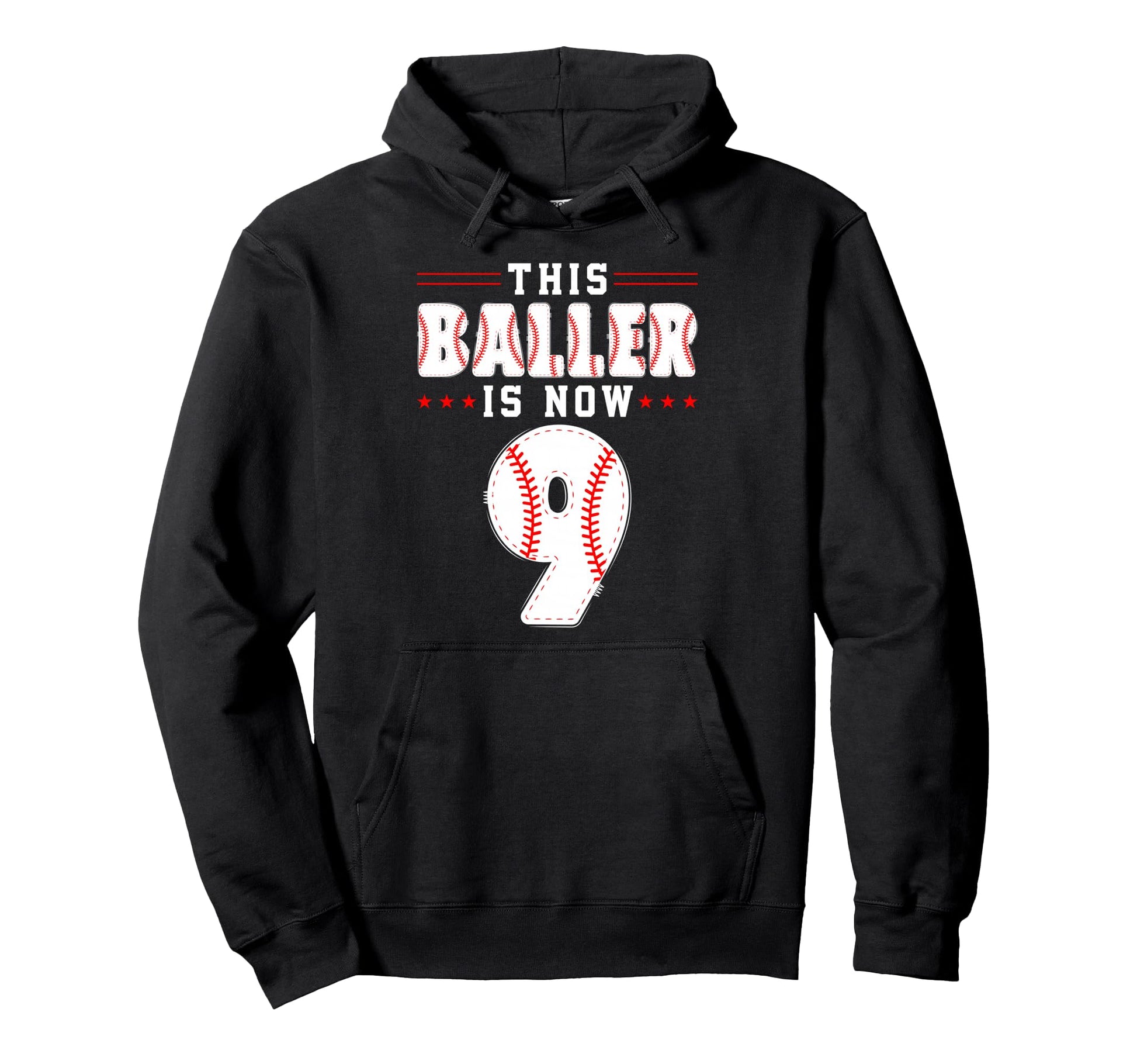 9Th Birthday Baseball Lover This Hoodie - Fun Novelty Design for Adults - T-Shirt, Sweatshirt, Hoodie