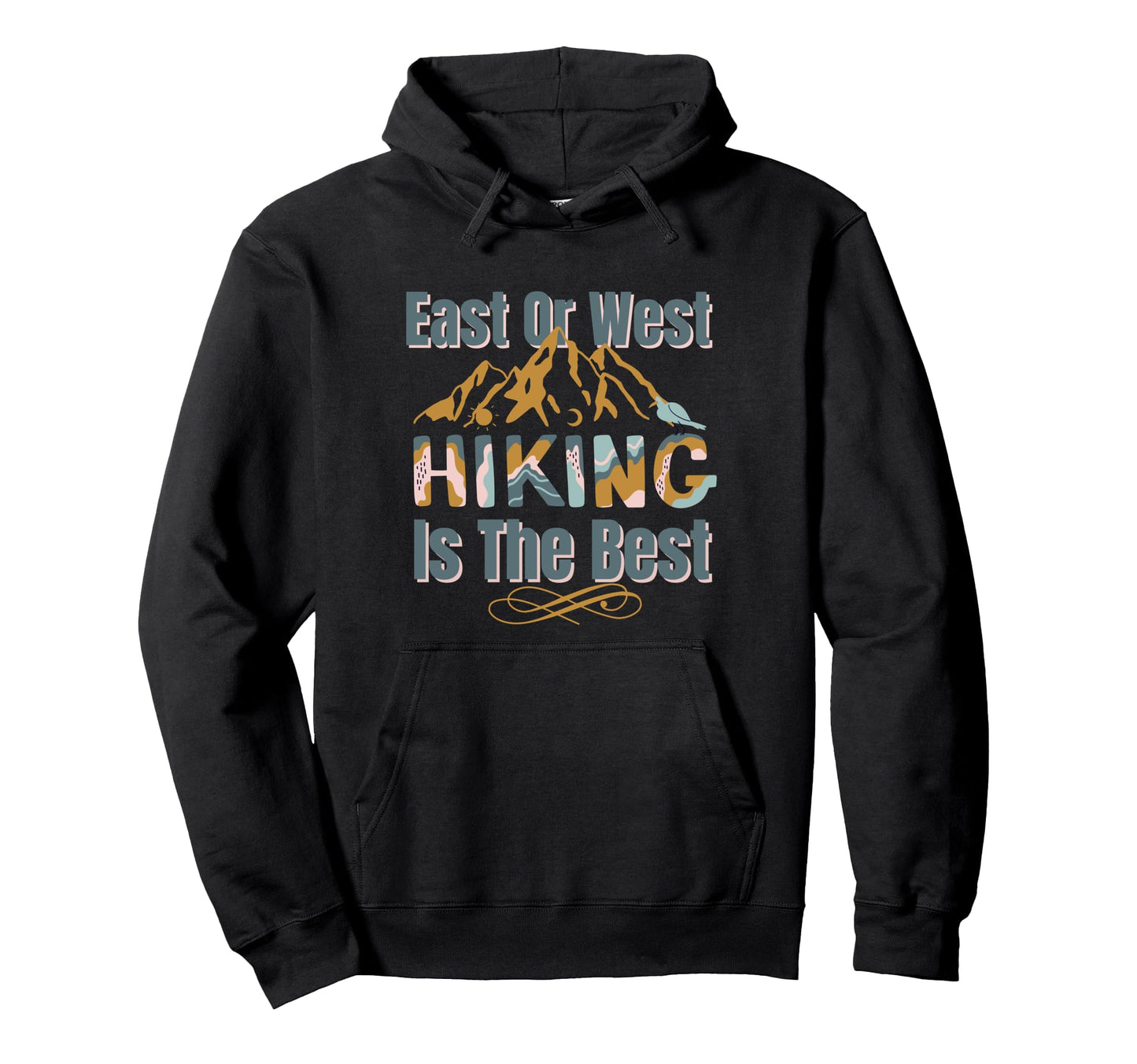 Fall Hiking Trails Mountains And Hoodie - Minimalist Print for Adults - T-Shirt, Sweatshirt, Hoodie