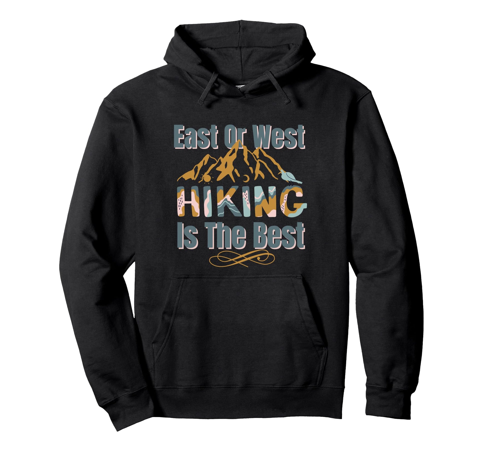 Fall Hiking Trails Mountains And Hoodie - Minimalist Print for Adults - T-Shirt, Sweatshirt, Hoodie