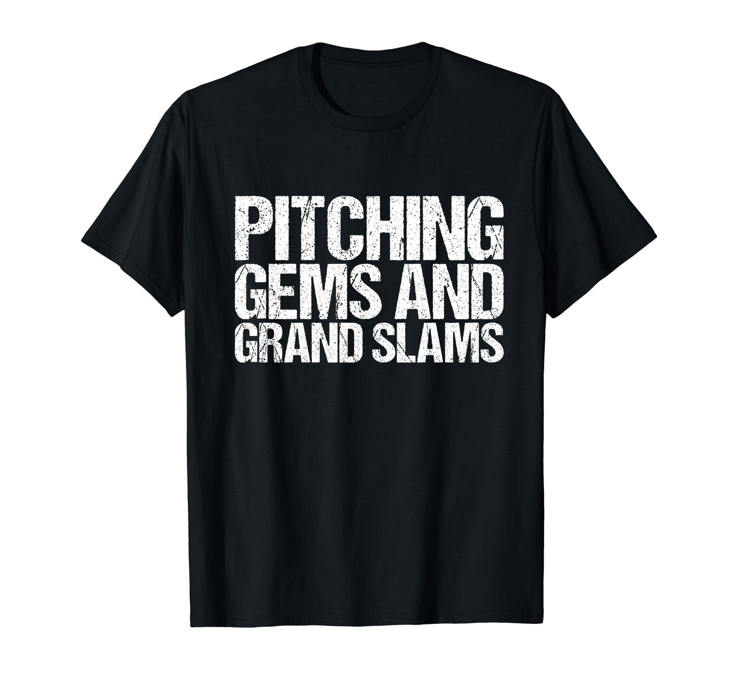 Pitching Gems And Grand Slams Funny T-Shirt - Streetwear Style for Adults - T-Shirt, Sweatshirt, Hoodie