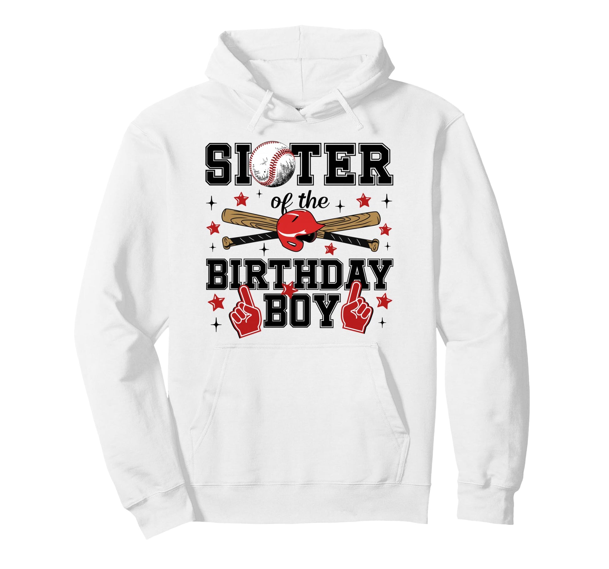 Sister Birthday Baseball Sport Family Hoodie - Fun Novelty Design Unisex - T-Shirt, Sweatshirt, Hoodie